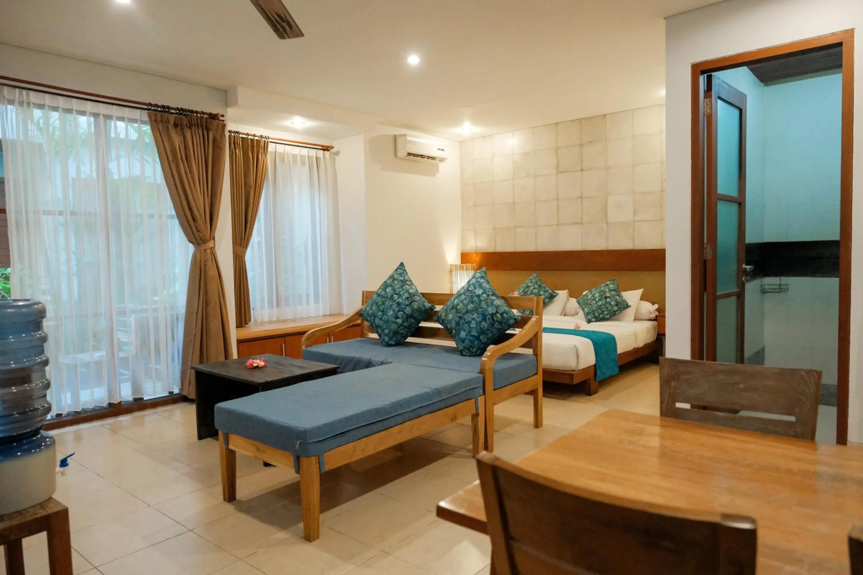 Bed in Semarandana Bedrooms and Pool