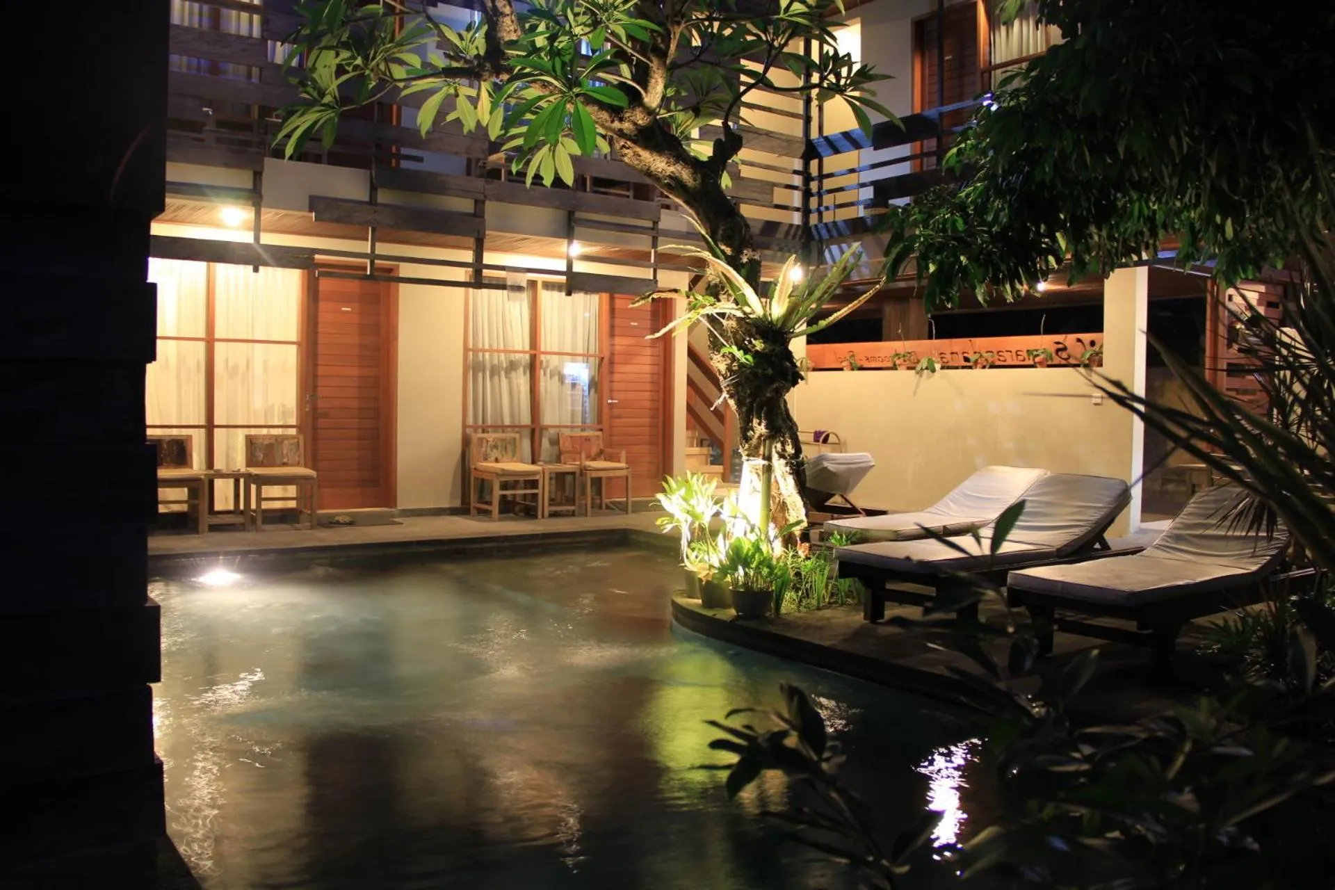 Swimming pool in Semarandana Bedrooms and Pool