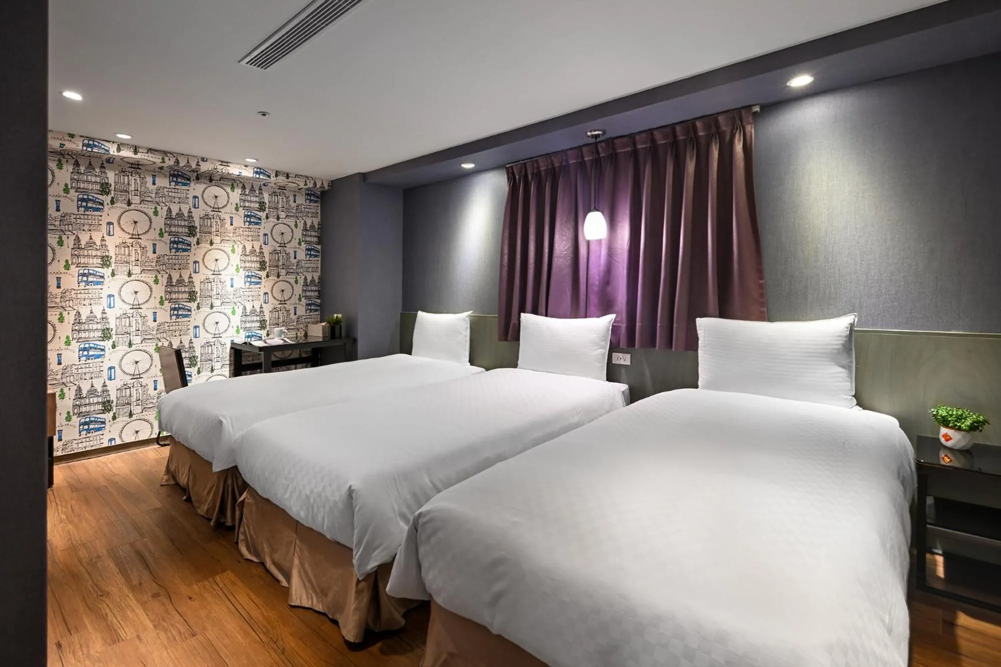 Bed in 綺樂文旅 開封館 Le Room Hotel Kaifeng