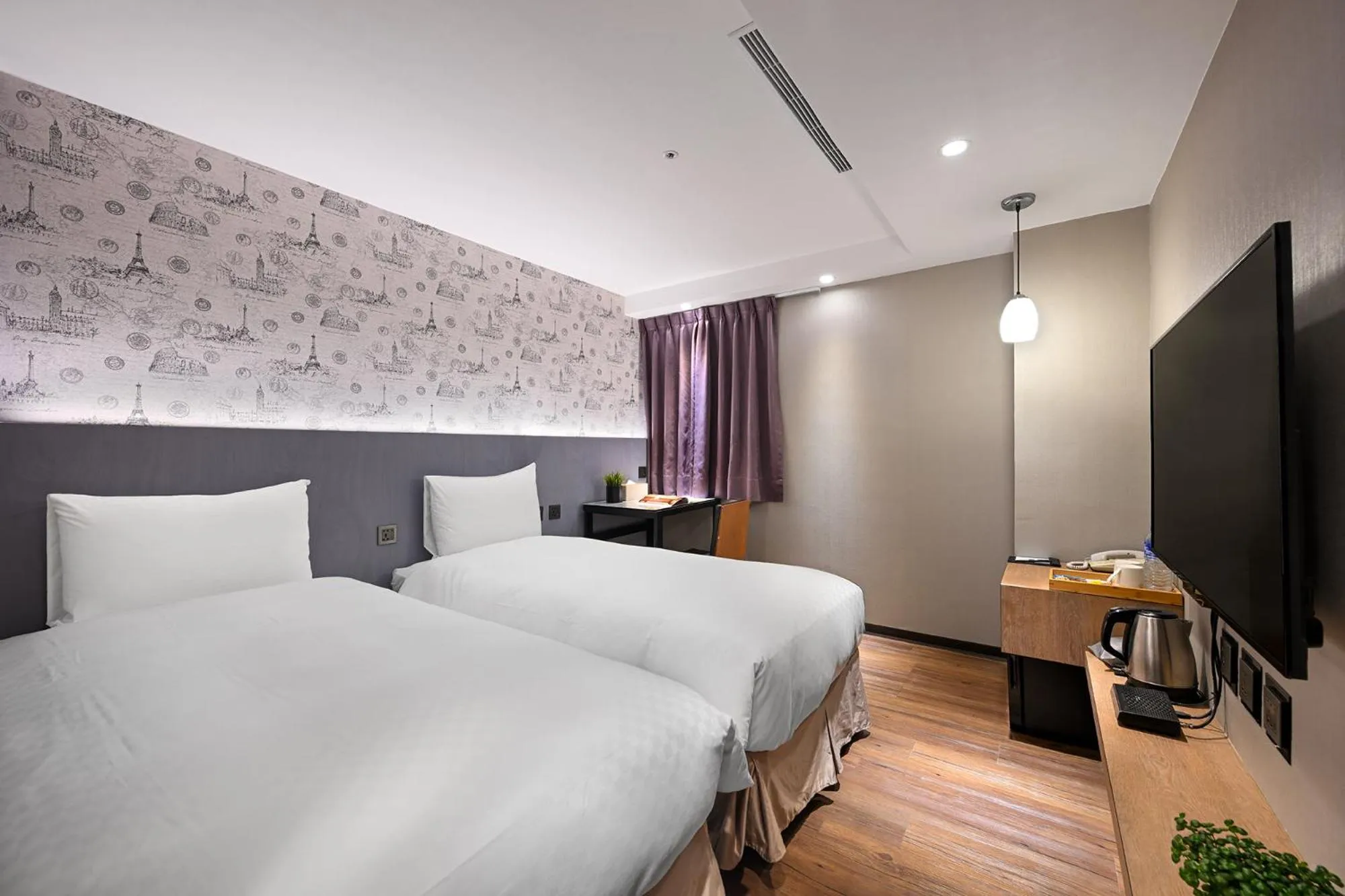 Bed in 綺樂文旅 開封館 Le Room Hotel Kaifeng