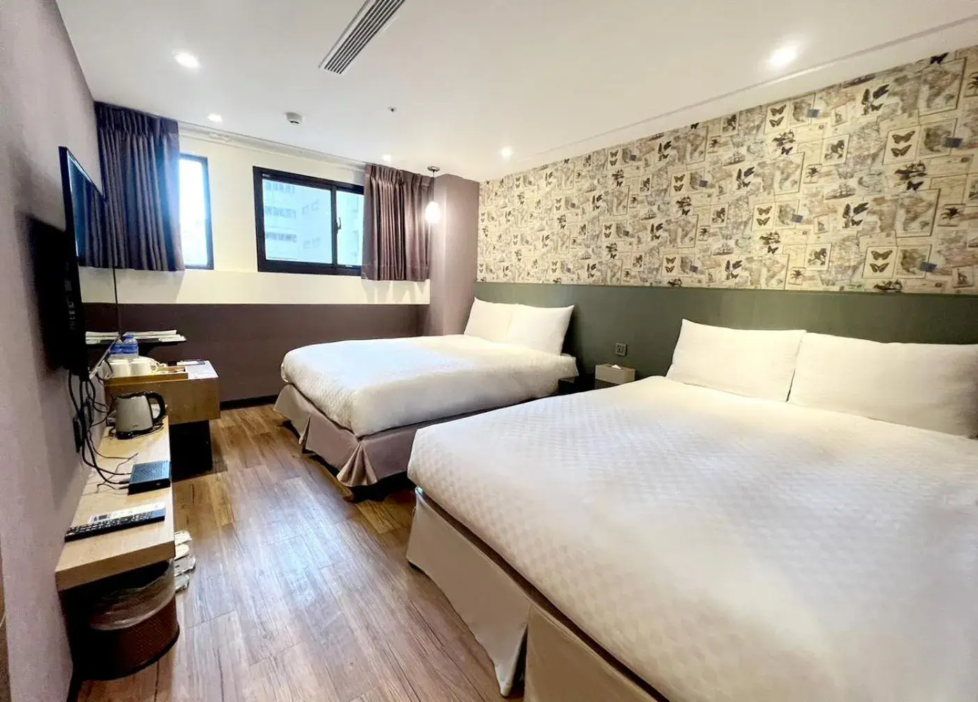 Bed in 綺樂文旅 開封館 Le Room Hotel Kaifeng Bed in 綺樂文旅 開封館 Le Room Hotel Kaifeng