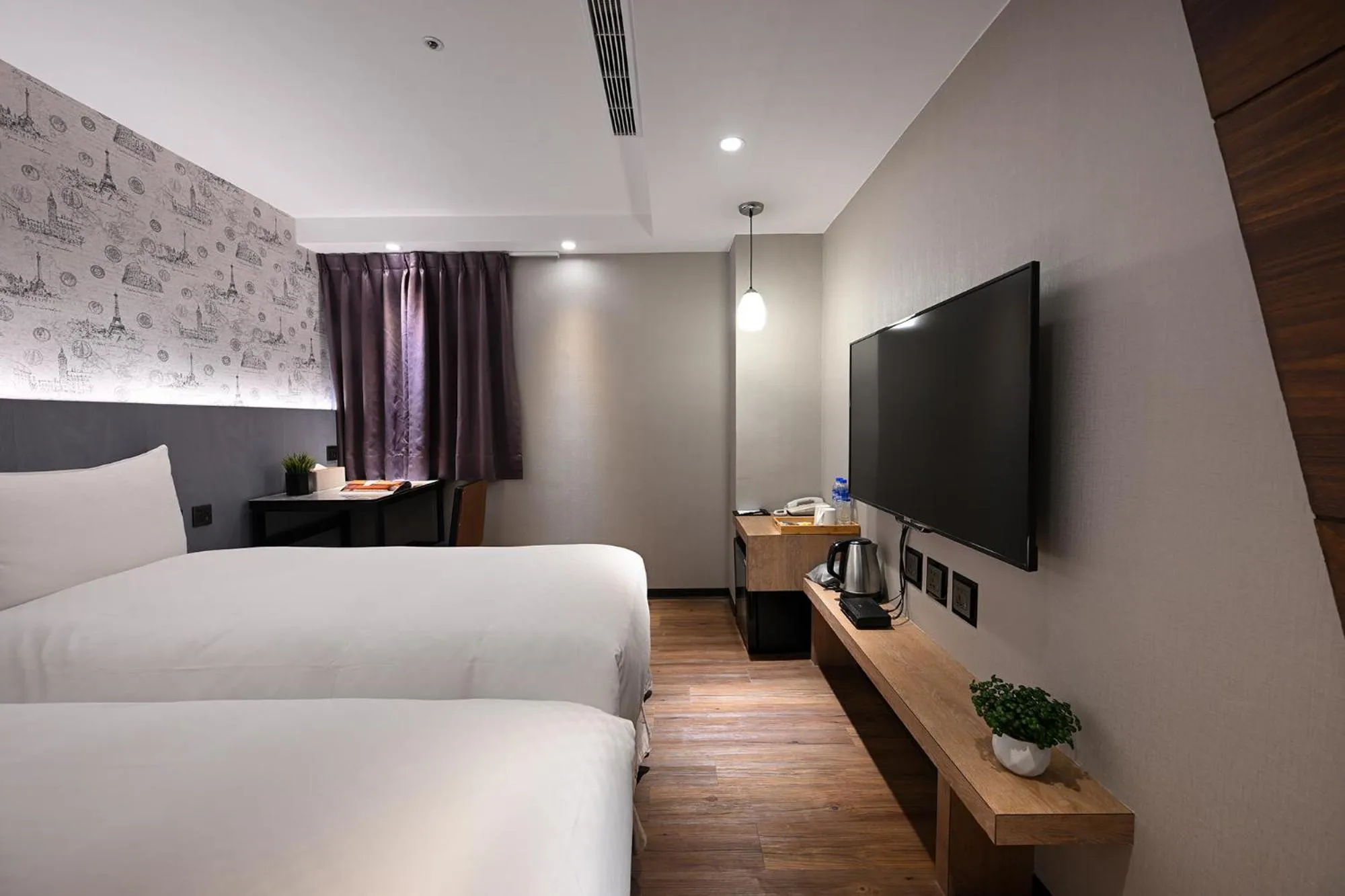 Bed in 綺樂文旅 開封館 Le Room Hotel Kaifeng