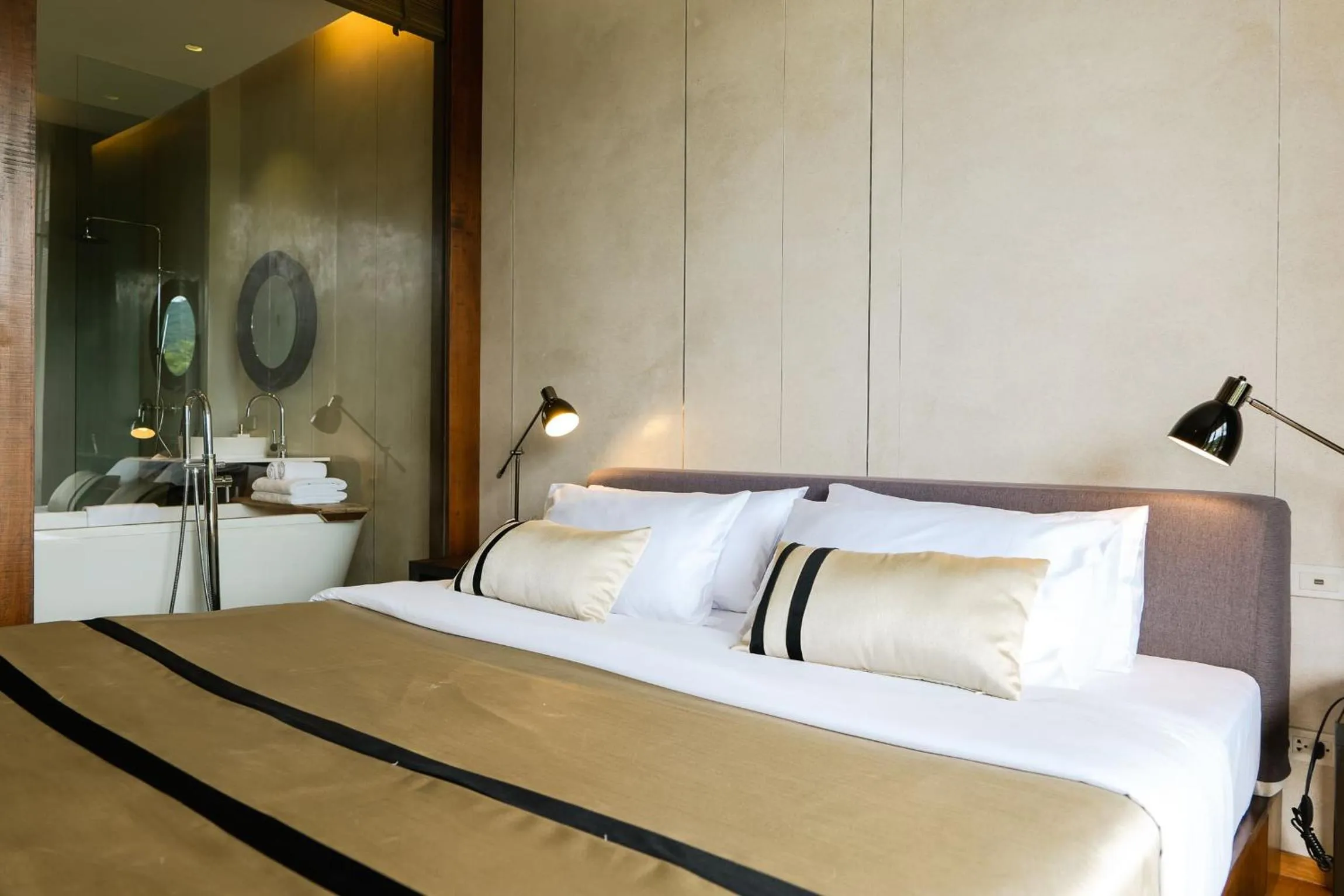 Bed in atta Lakeside Resort Suite - SHA Plus Certified