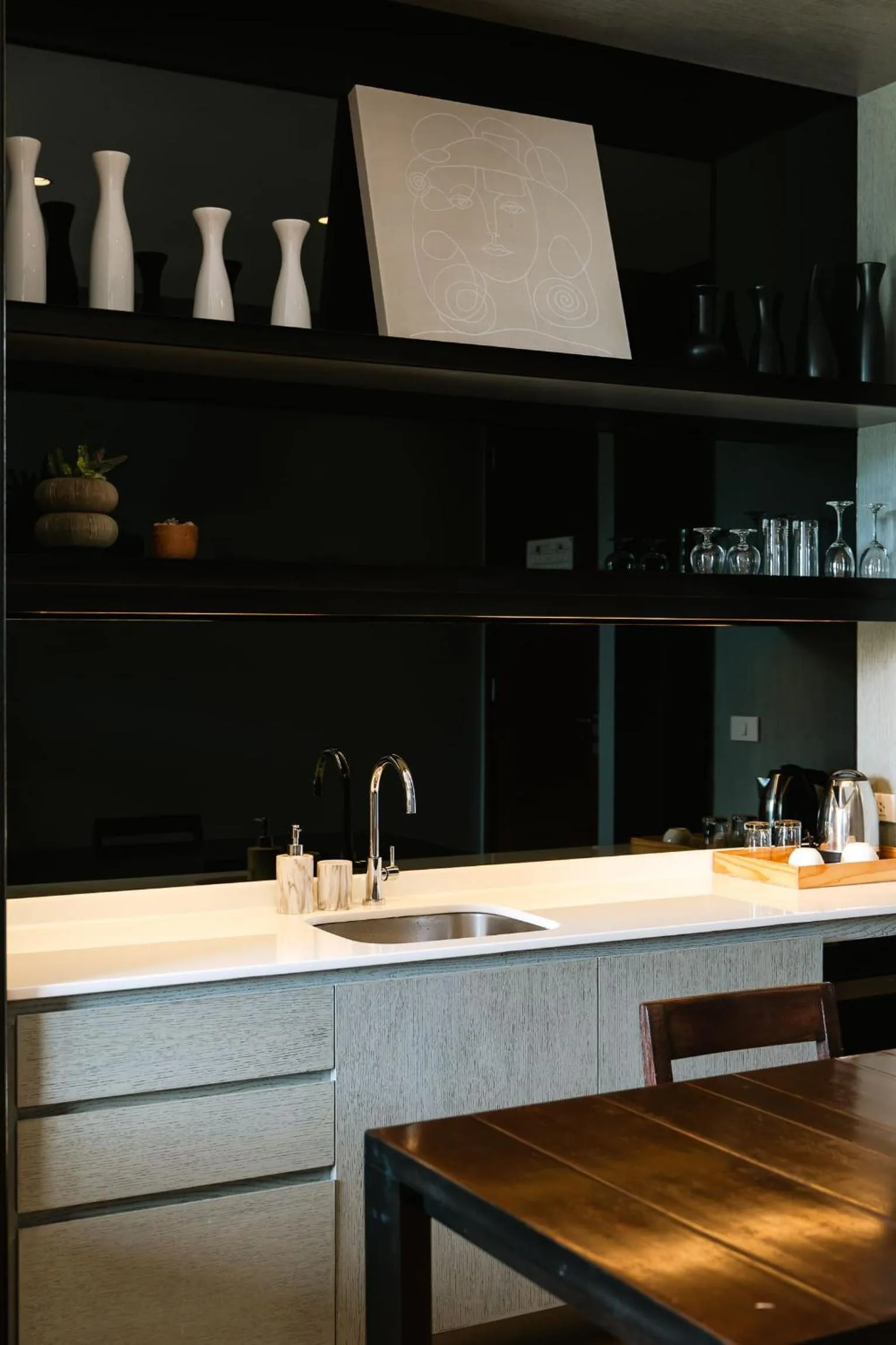 kitchen in atta Lakeside Resort Suite - SHA Plus Certified