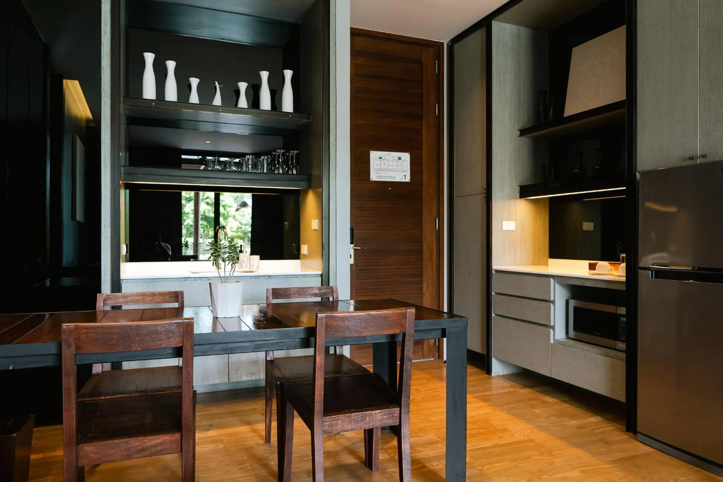 Kitchen or kitchenette in atta Lakeside Resort Suite - SHA Plus Certified