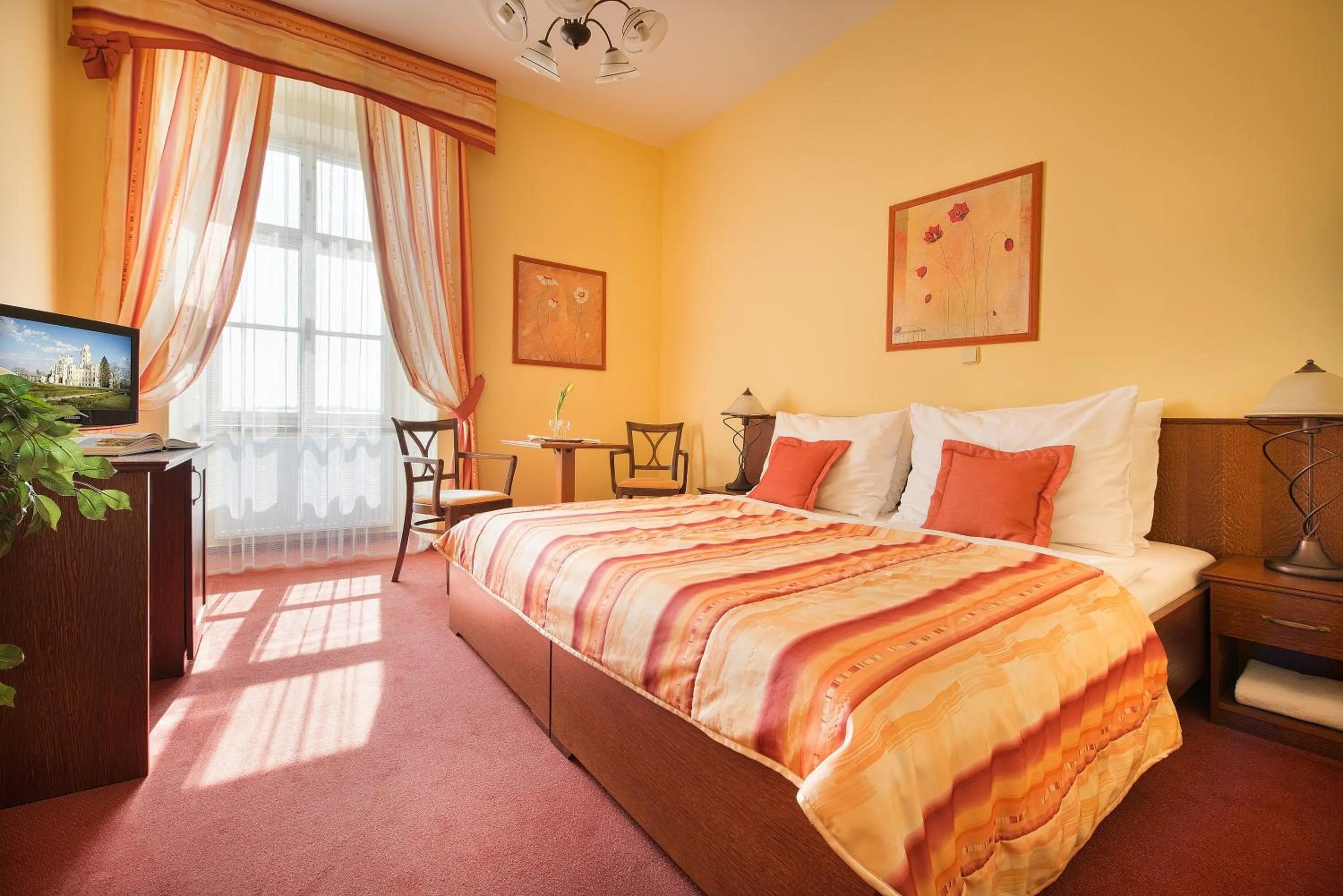 Bedroom, Bed in Residence Knížecí Dvůr