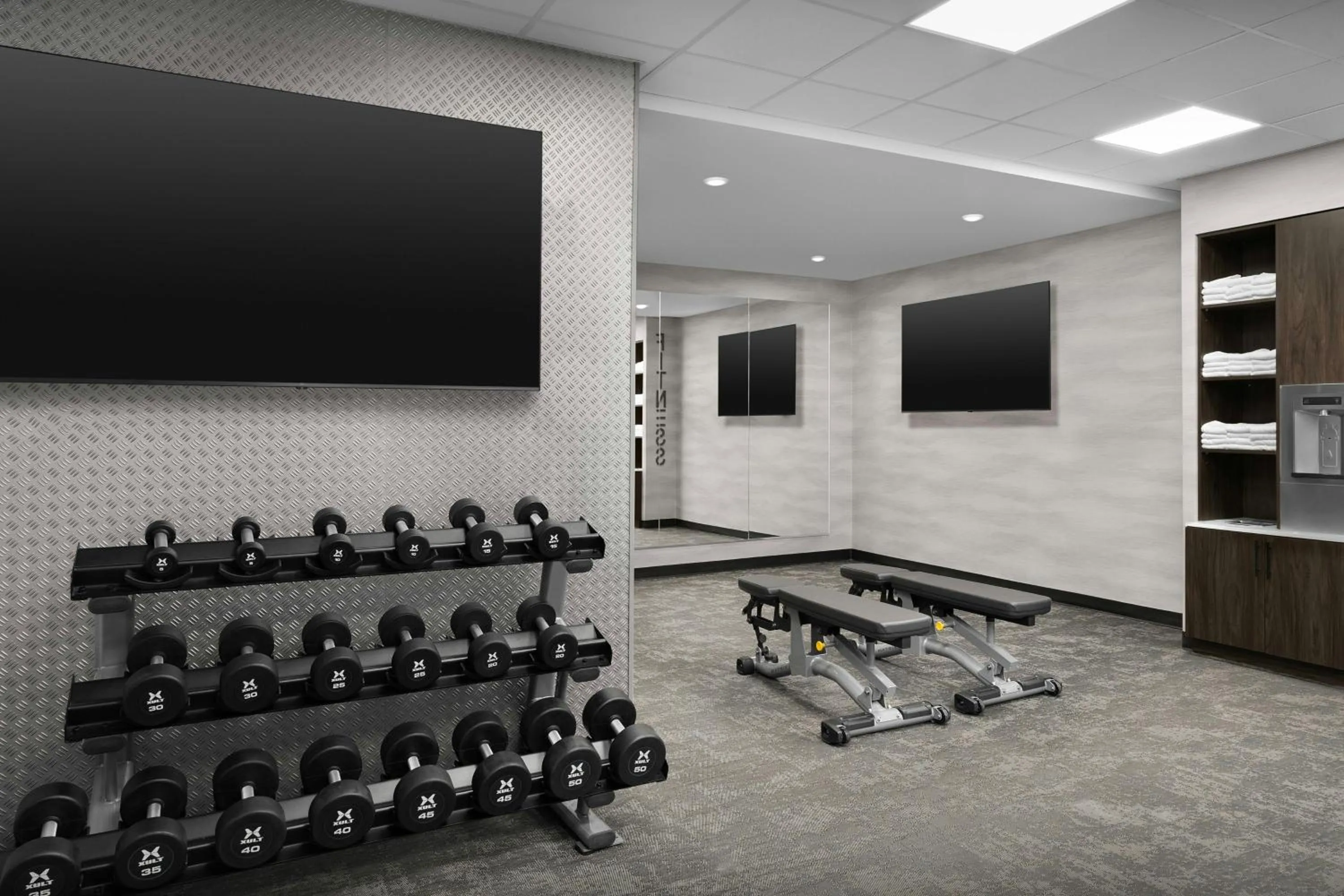 Fitness centre/facilities in Fairfield Inn & Suites Weldon