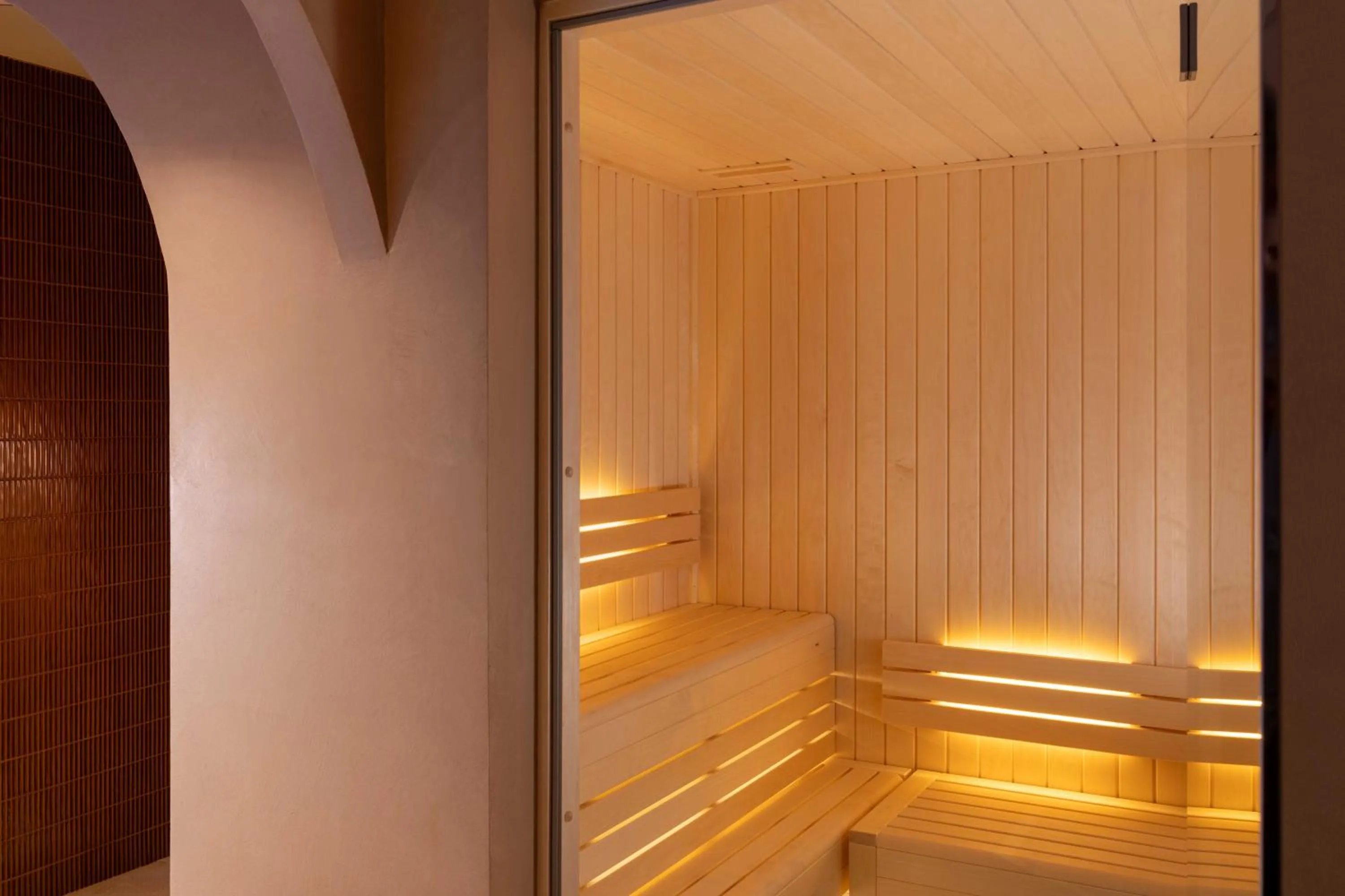 Sauna in Belinda Hôtel & Spa