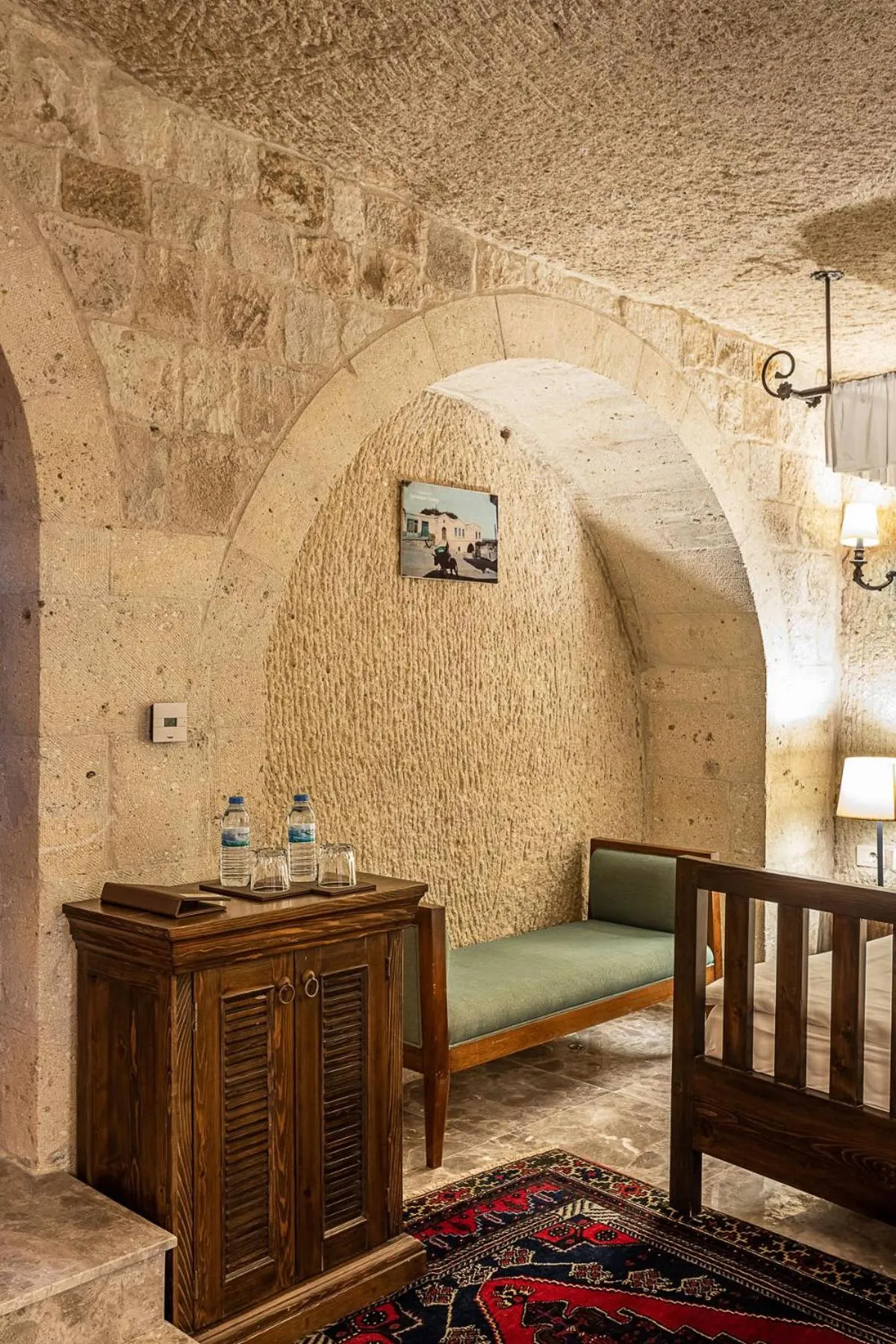 Seating area, Bed in Exedra Cappadocia