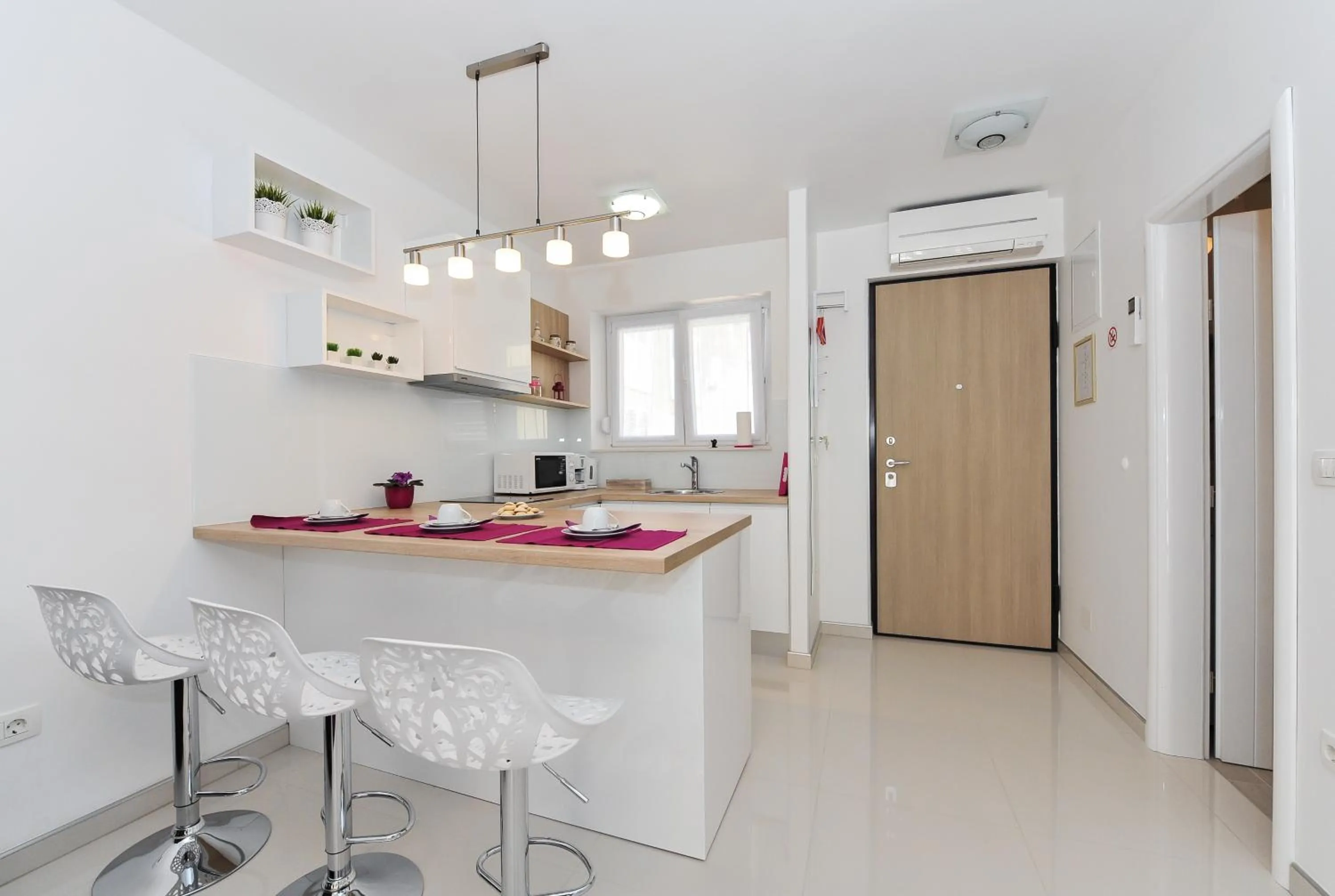 Kitchen or kitchenette in Luka Residence Apartments