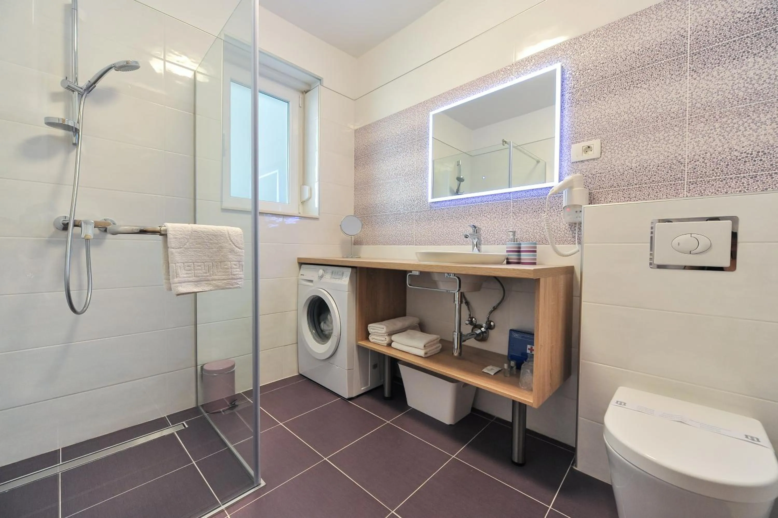 Shower in Luka Residence Apartments