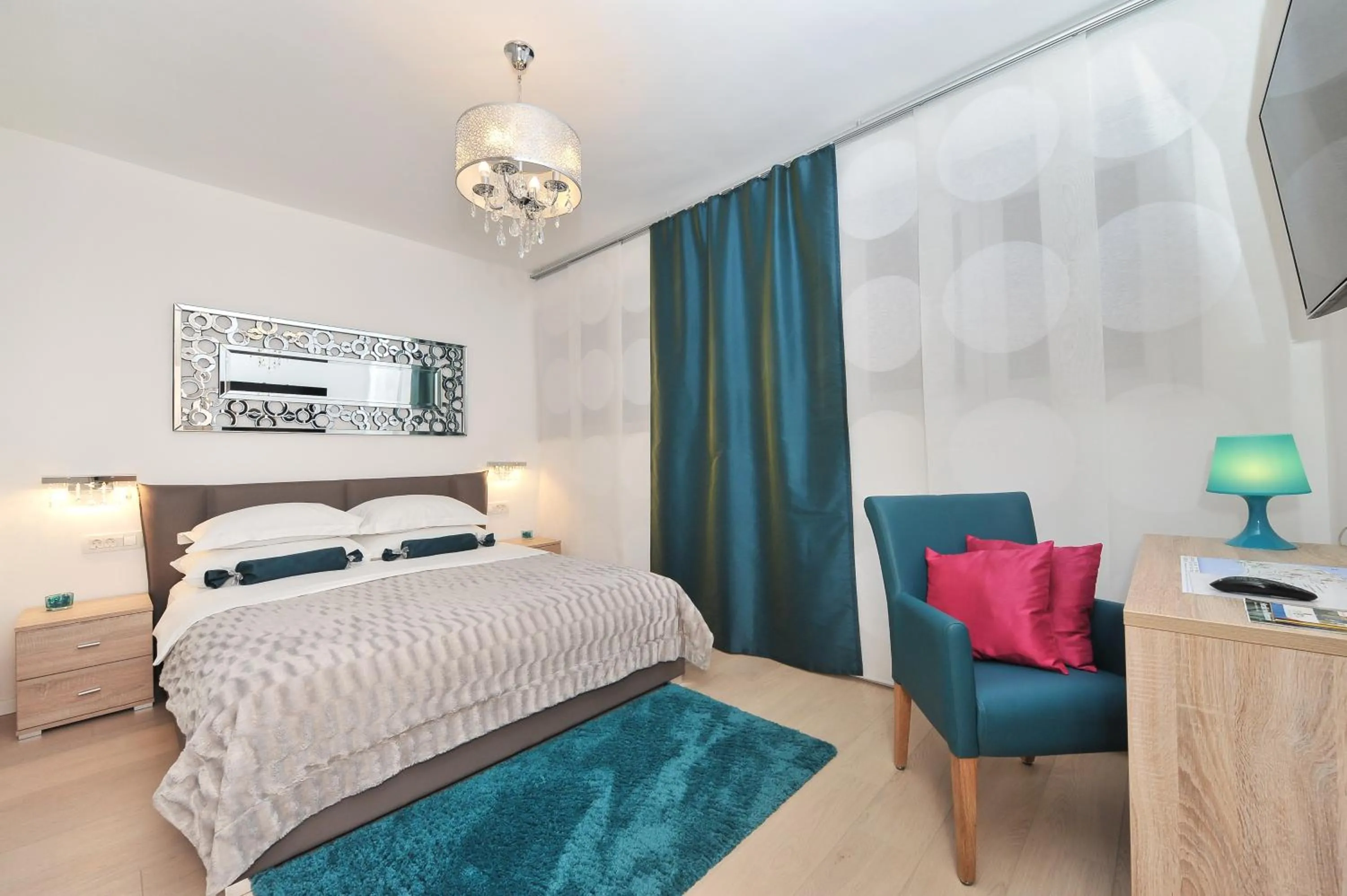 Bed in Luka Residence Apartments