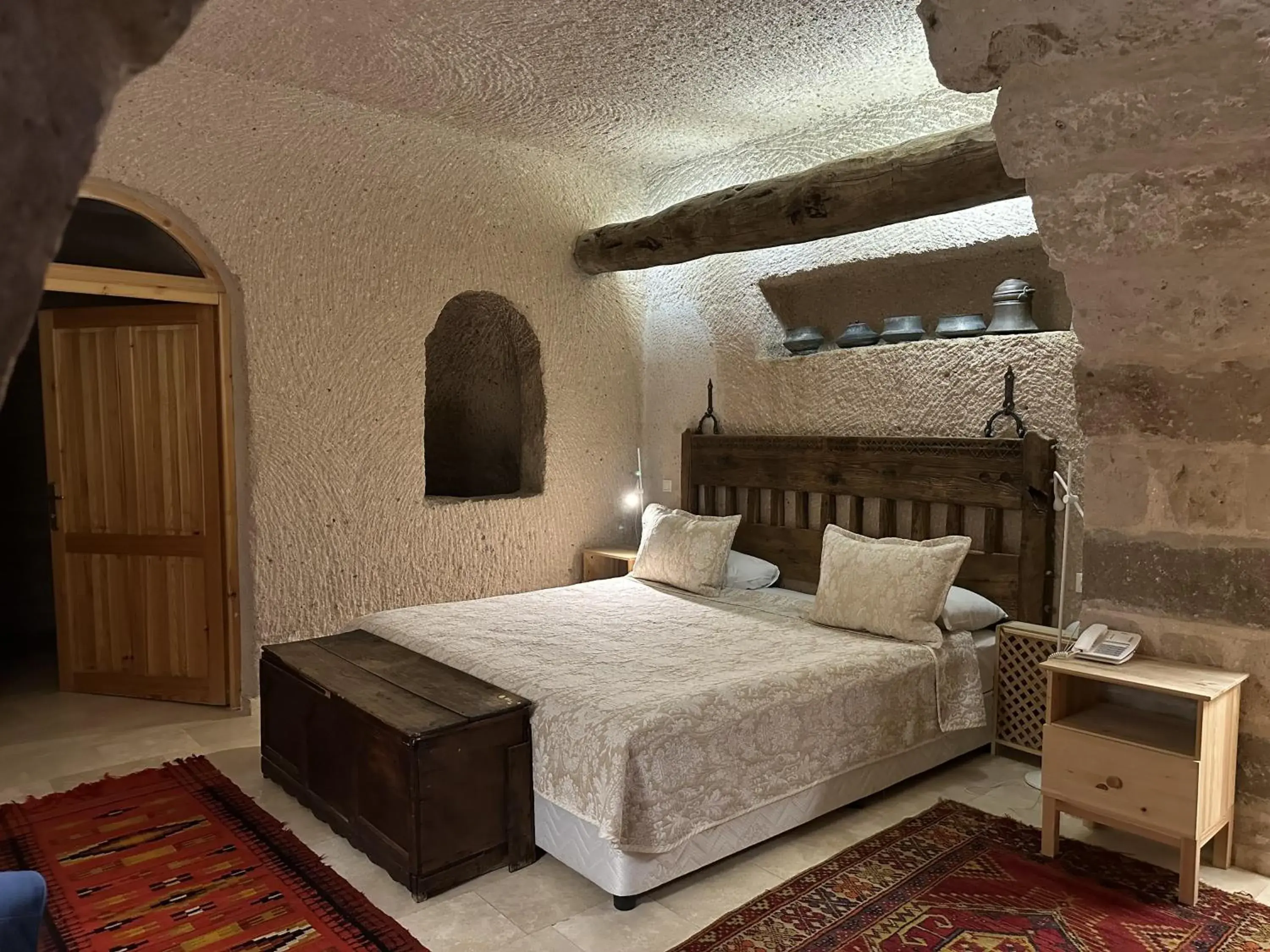 Bed in Kistar Cave Hotel Bed in Kistar Cave Hotel