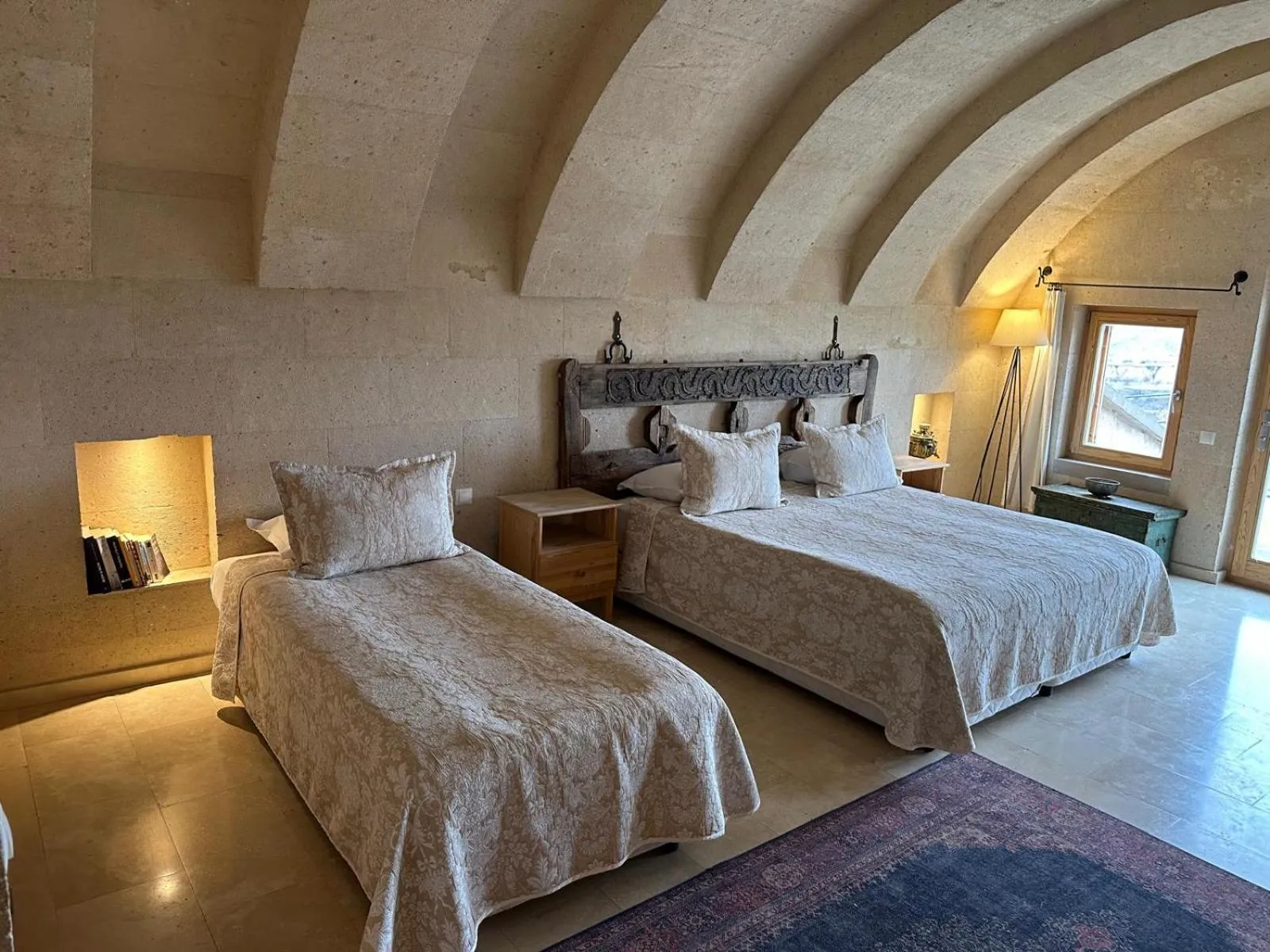 Bed in Kistar Cave Hotel