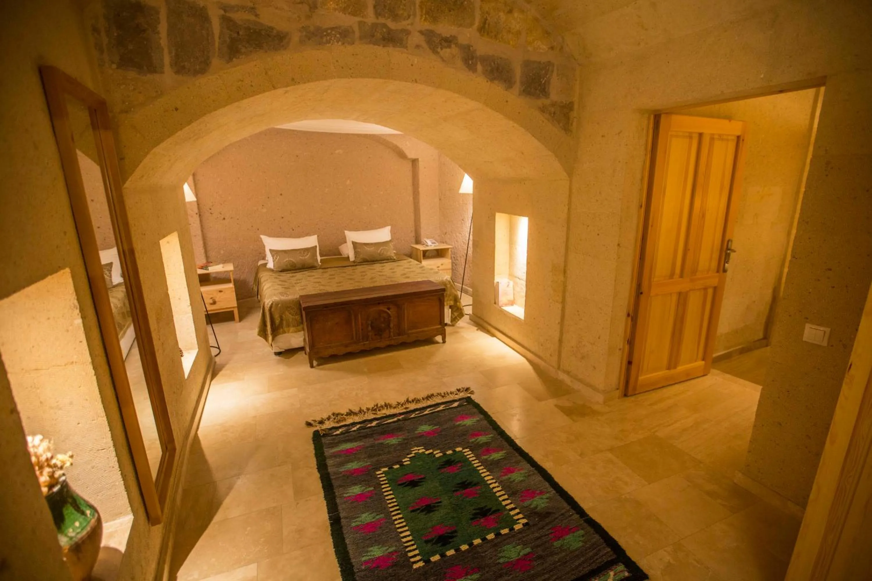 Natural landscape, Bed in Kistar Cave Hotel