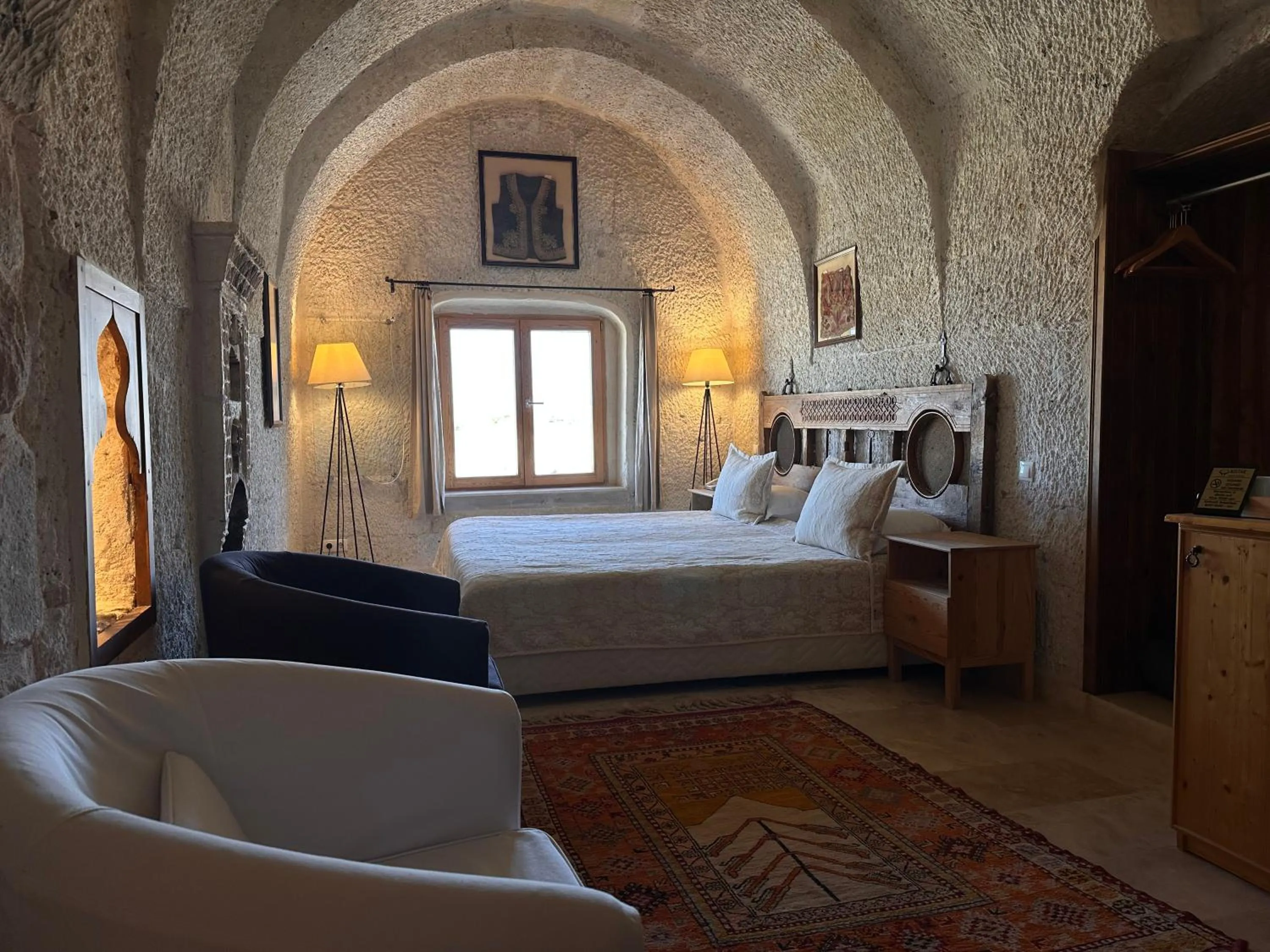 Bed in Kistar Cave Hotel