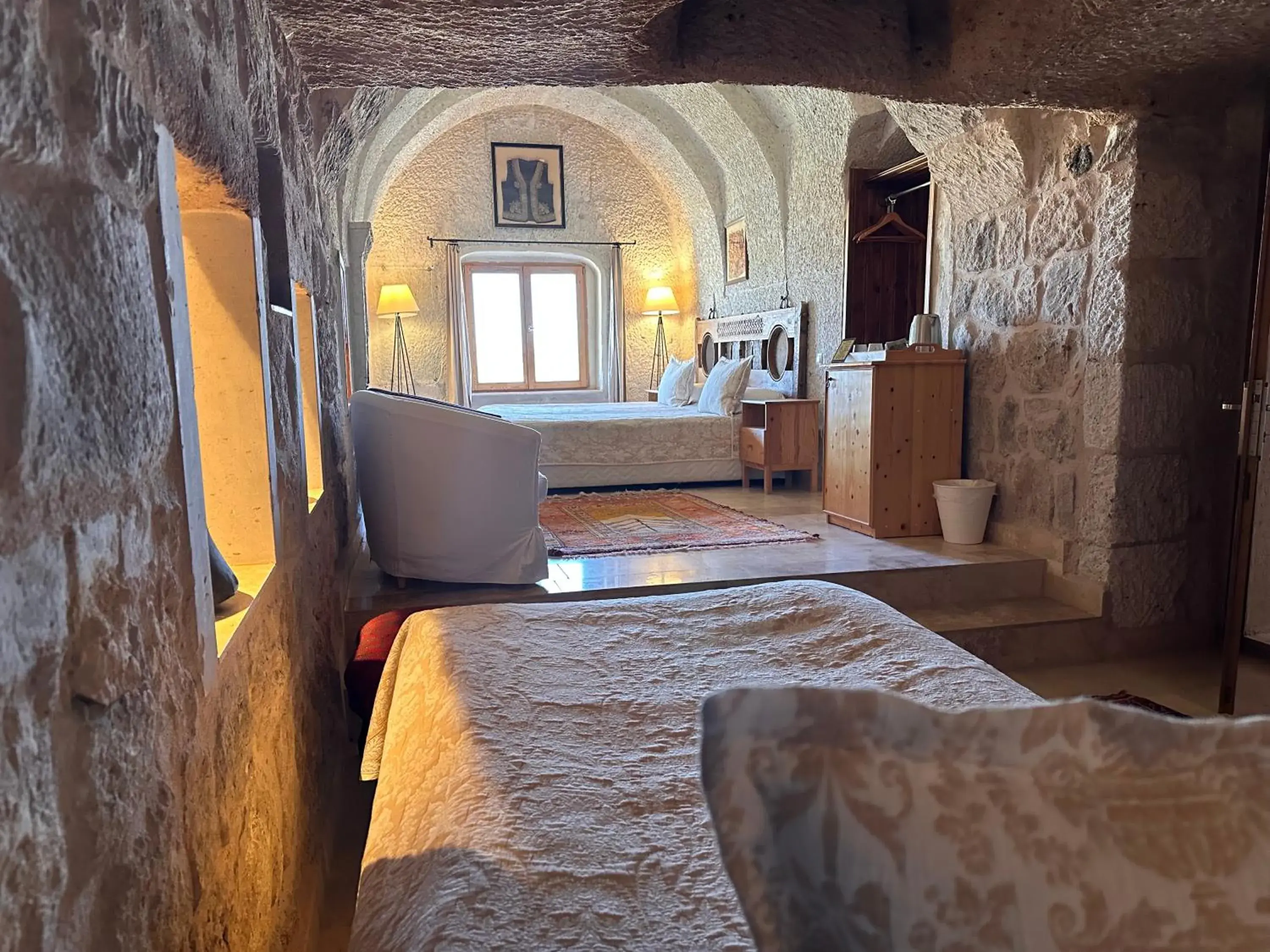 Bed in Kistar Cave Hotel Bed in Kistar Cave Hotel