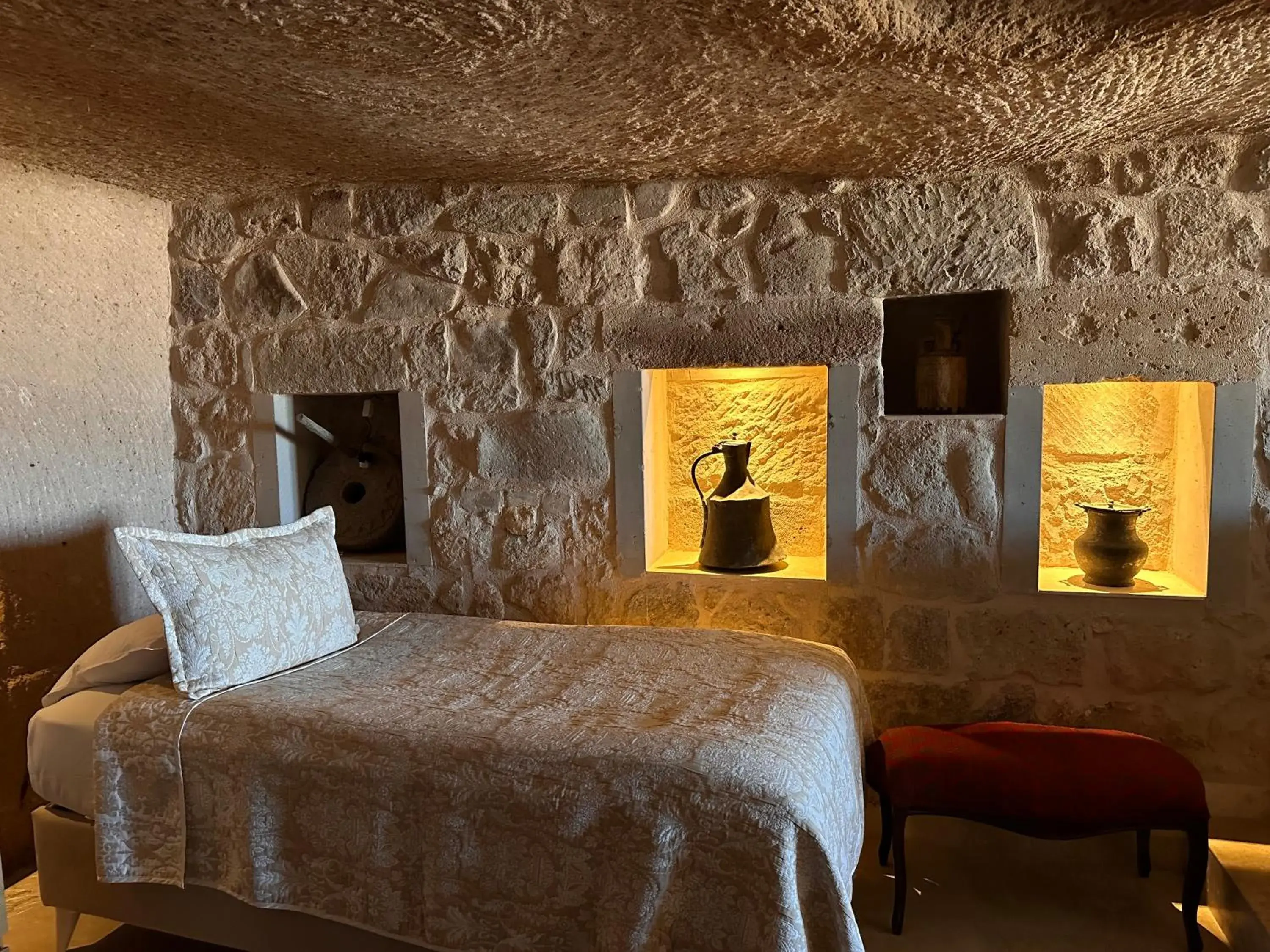 Bed in Kistar Cave Hotel Bed in Kistar Cave Hotel