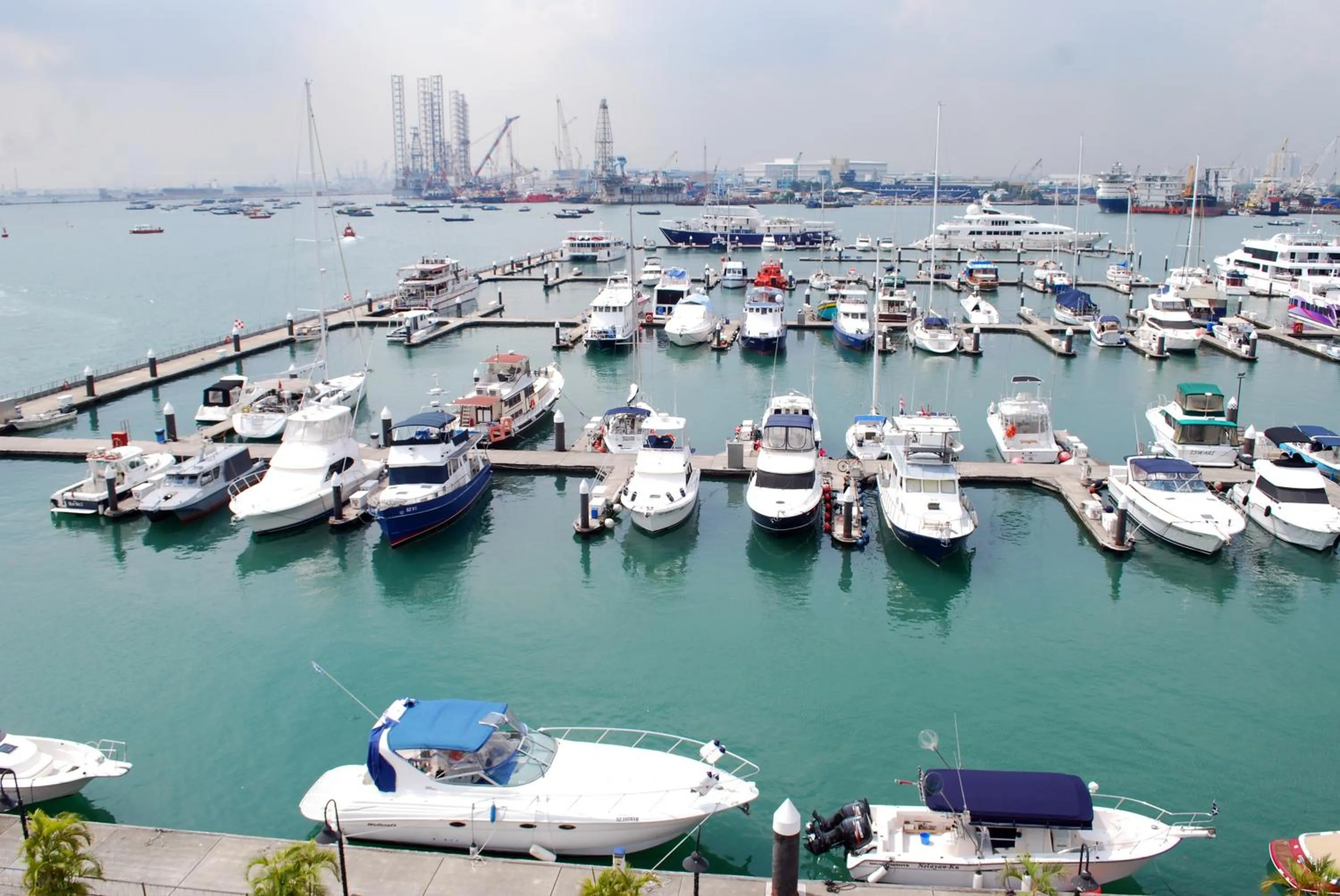 Sea view in Republic of Singapore Yacht Club