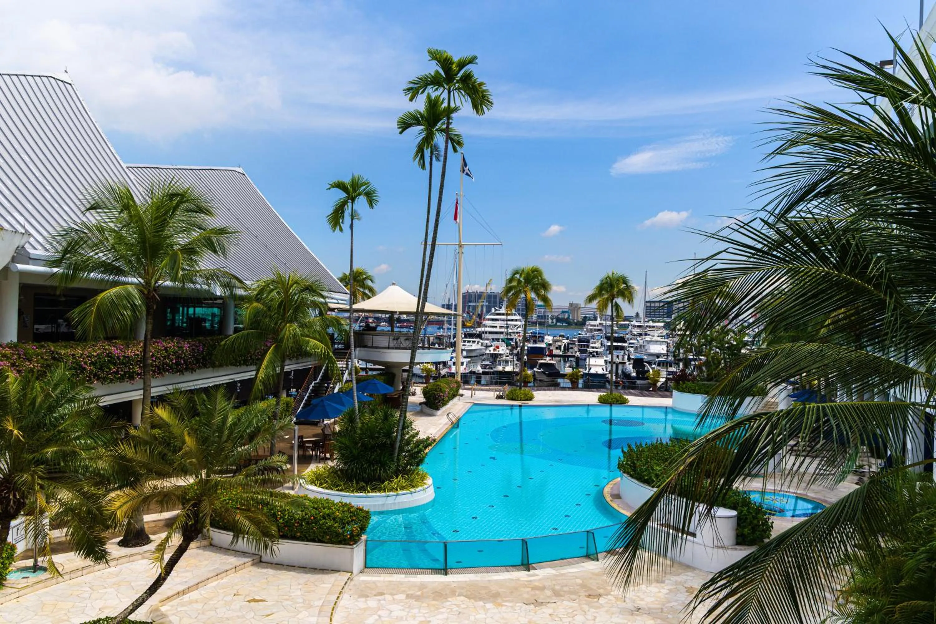 Swimming pool in Republic of Singapore Yacht Club