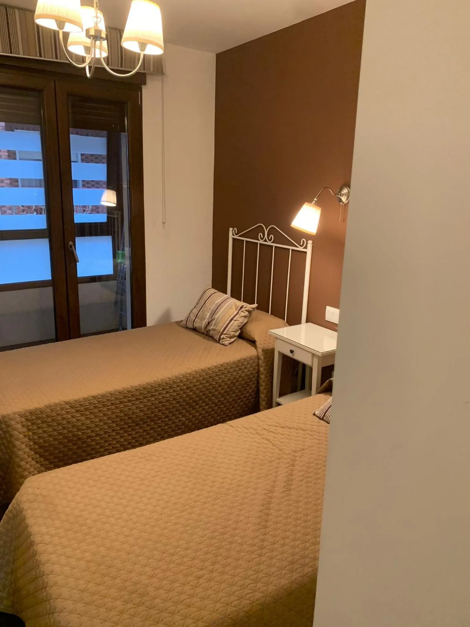 Bed in Hotel Santiago