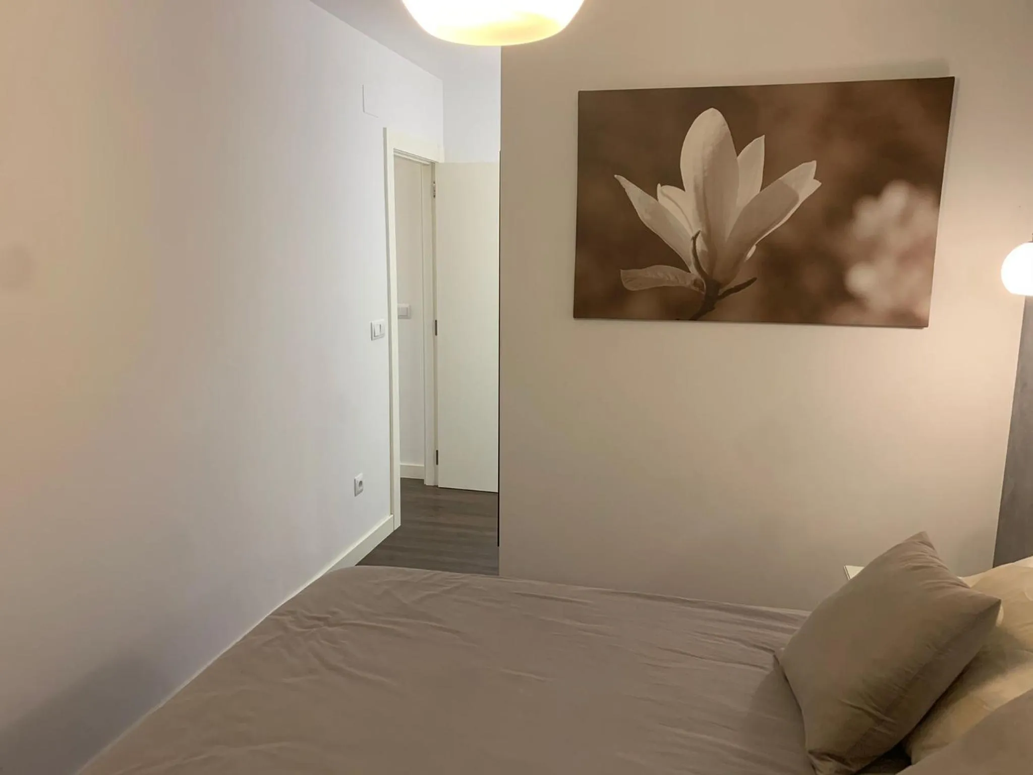 Bed in Hotel Santiago