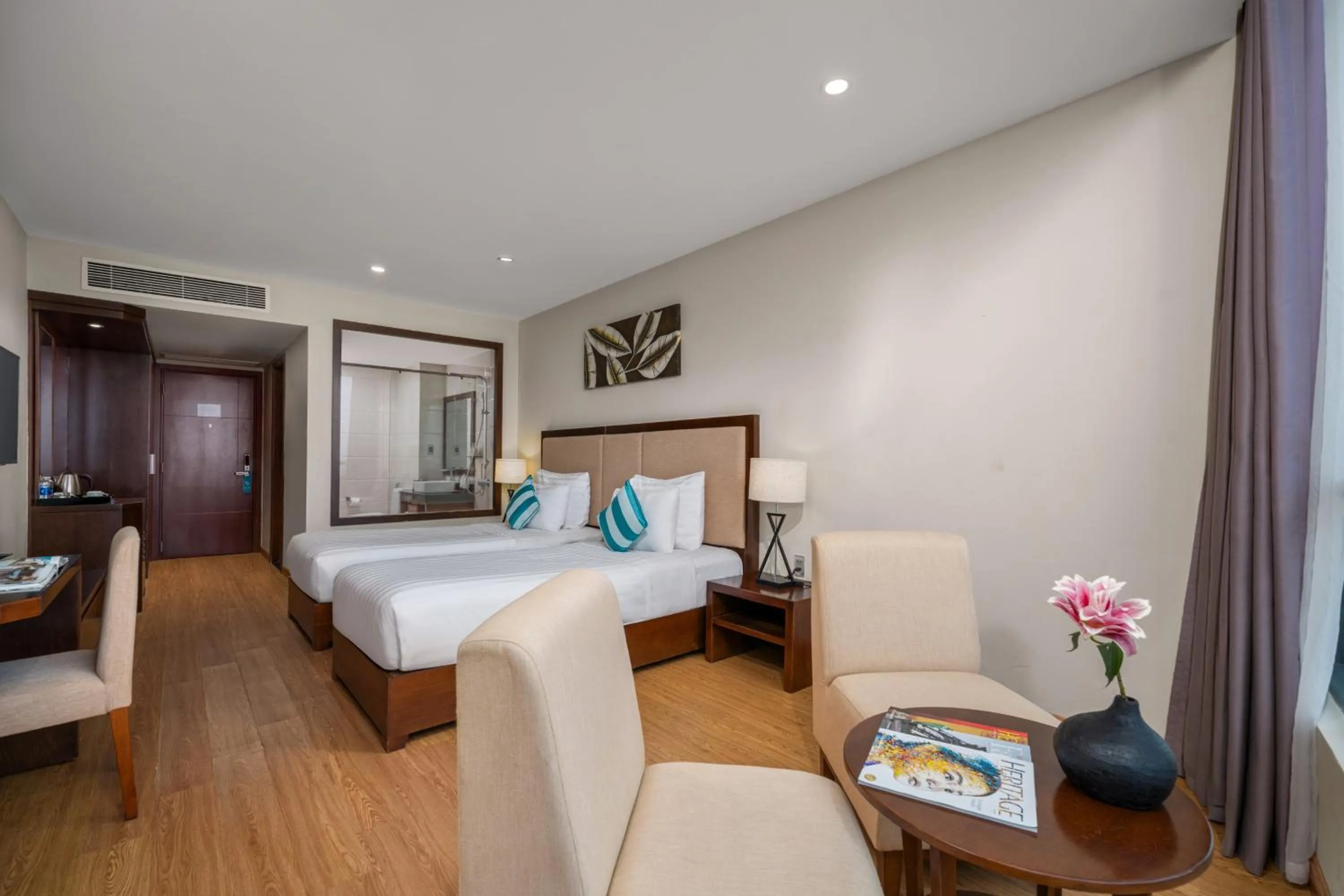 Bed in Avatar Danang Hotel