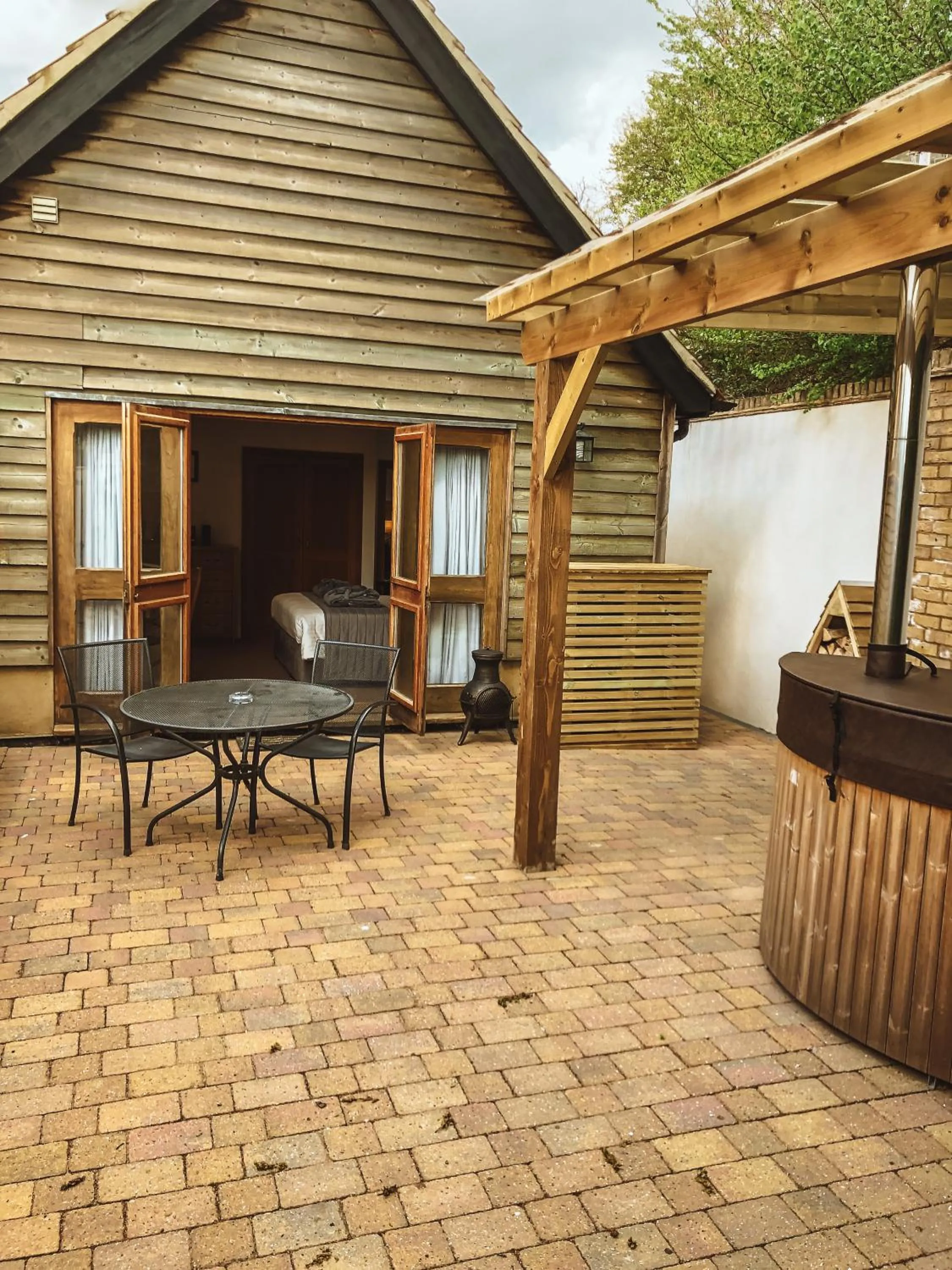 Patio in Tewinbury Farm Hotel