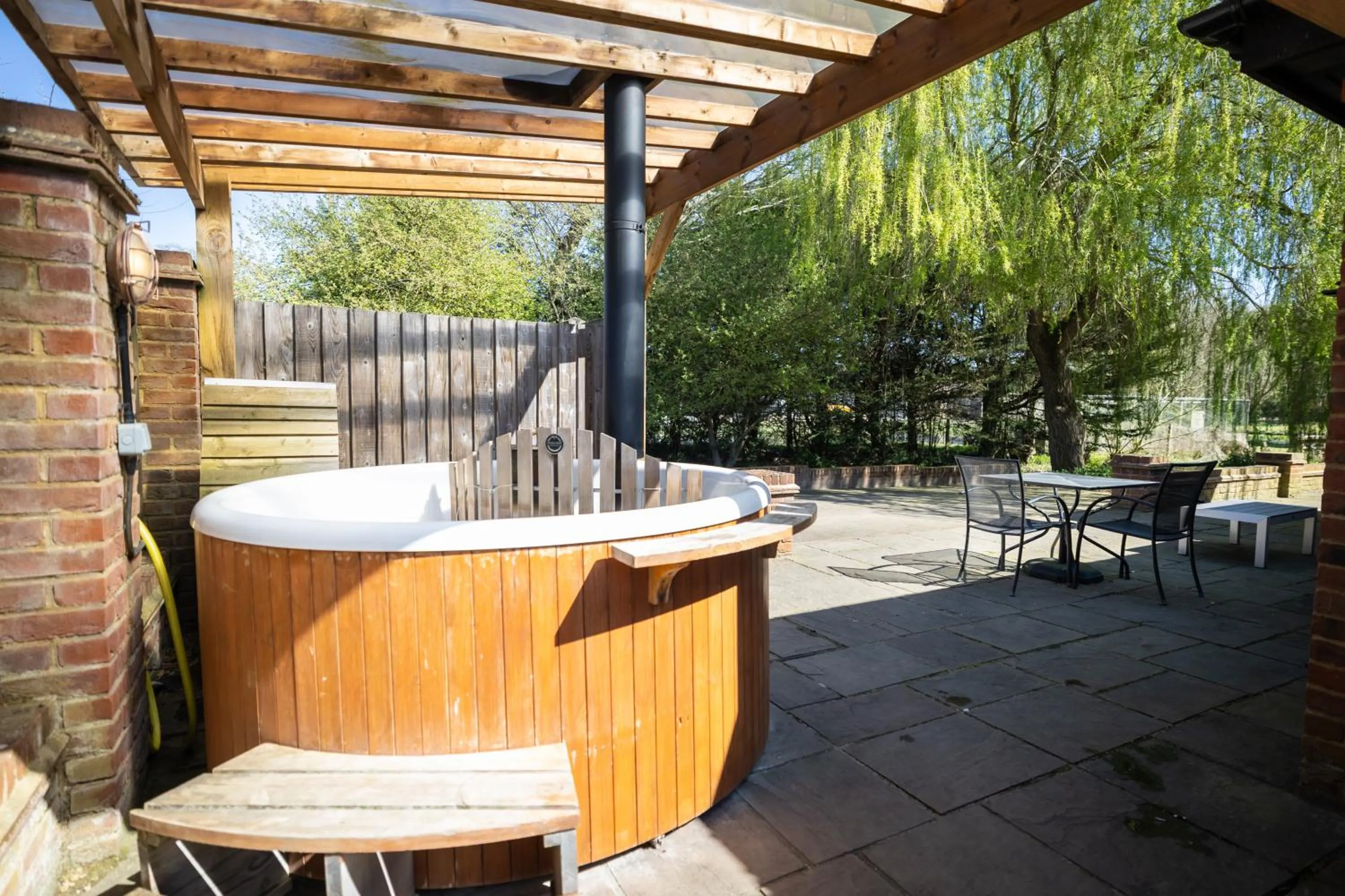 Patio in Tewinbury Farm Hotel