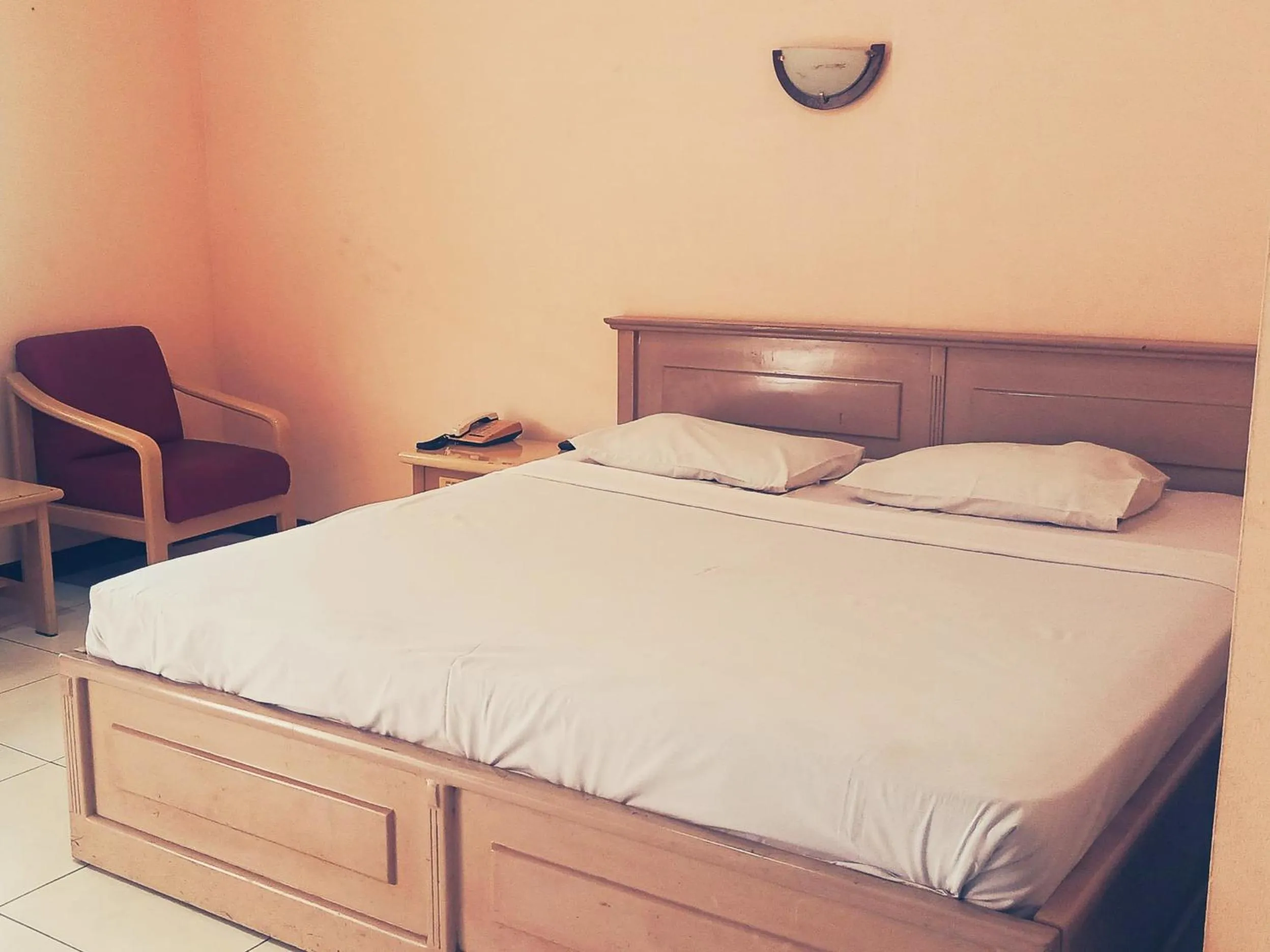 Bed in Hotel Wijaya Purwokerto