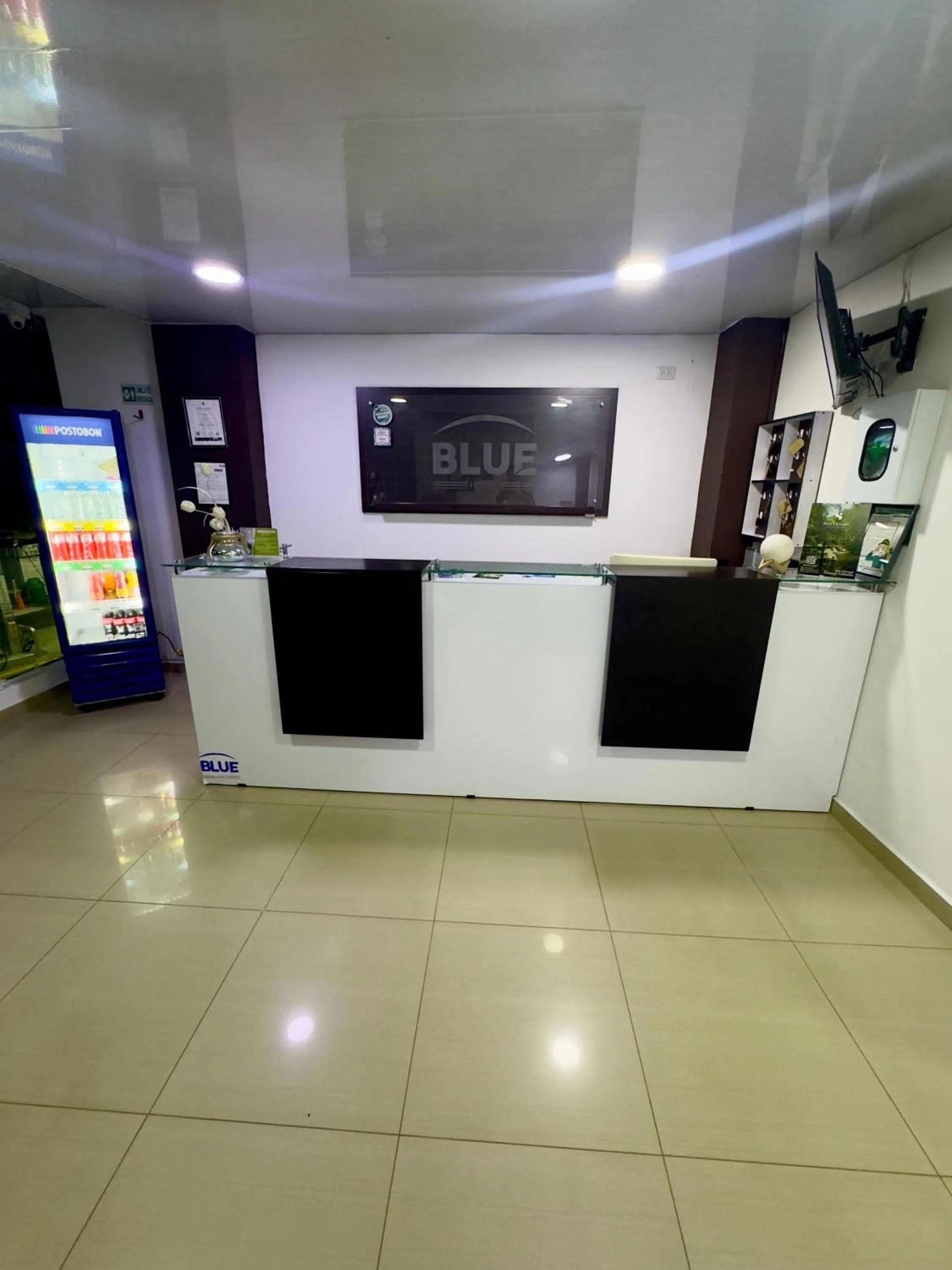 Lobby or reception in Hotel Blue