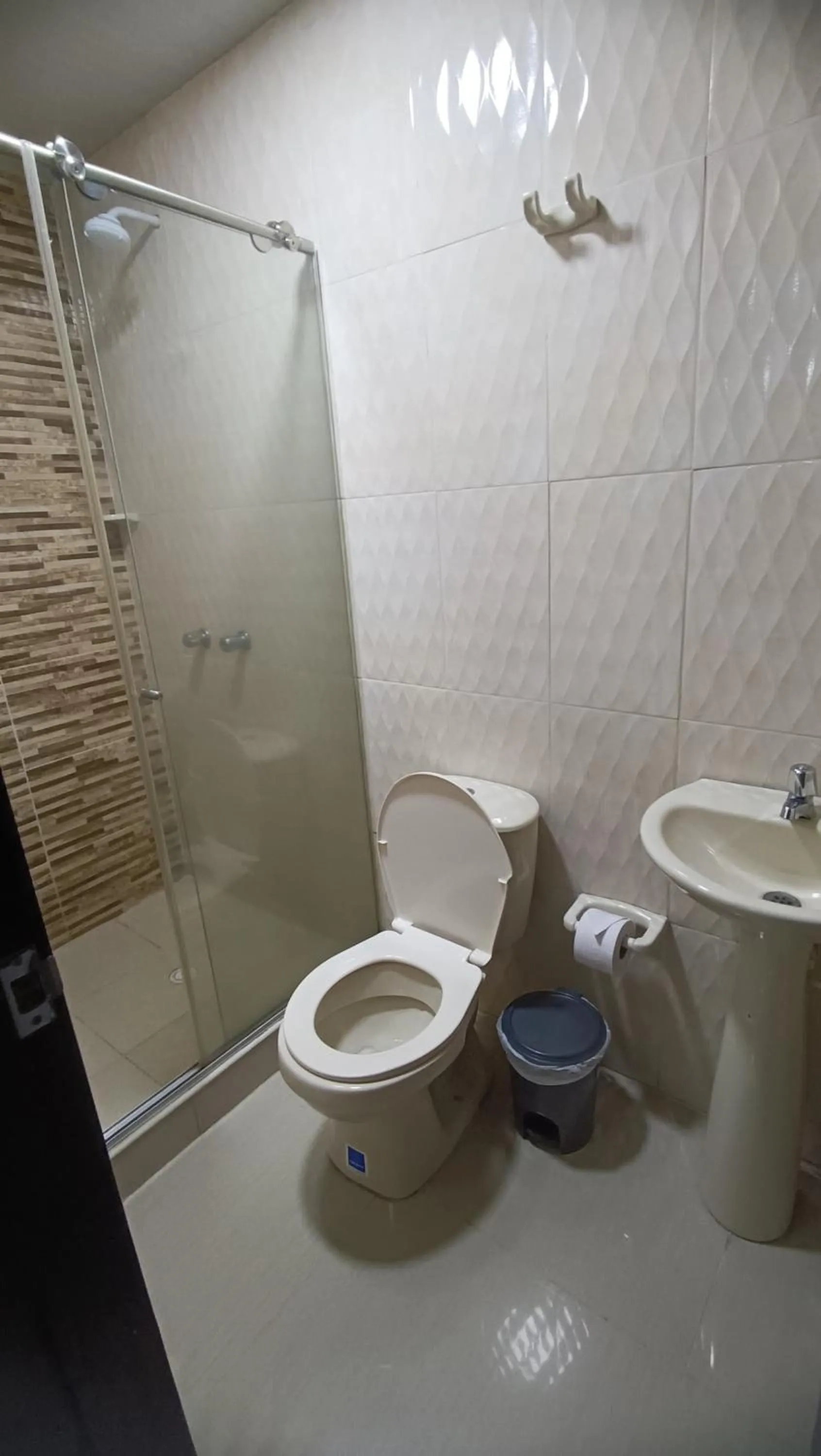 Shower in Hotel Blue