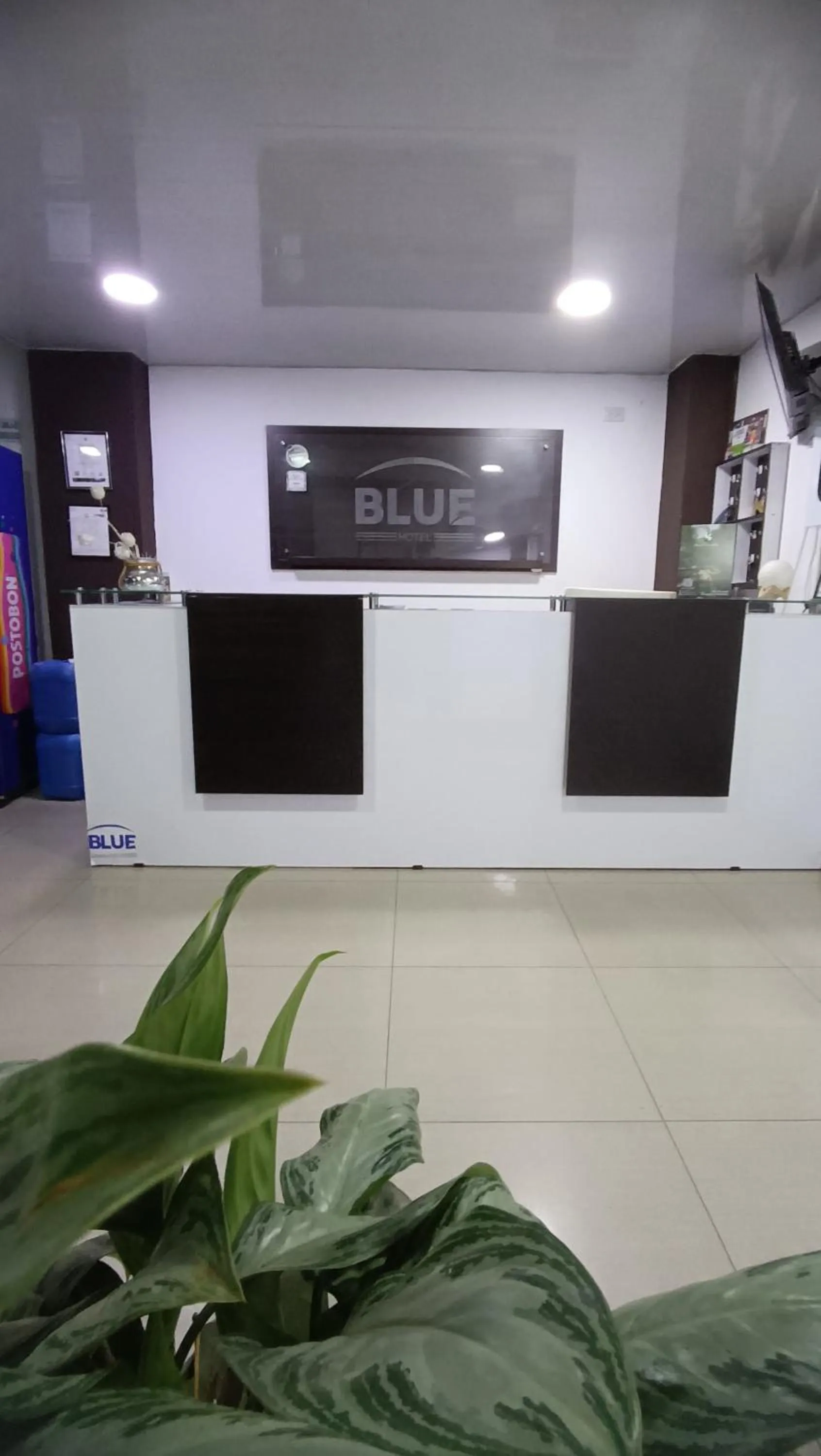 Lobby or reception in Hotel Blue