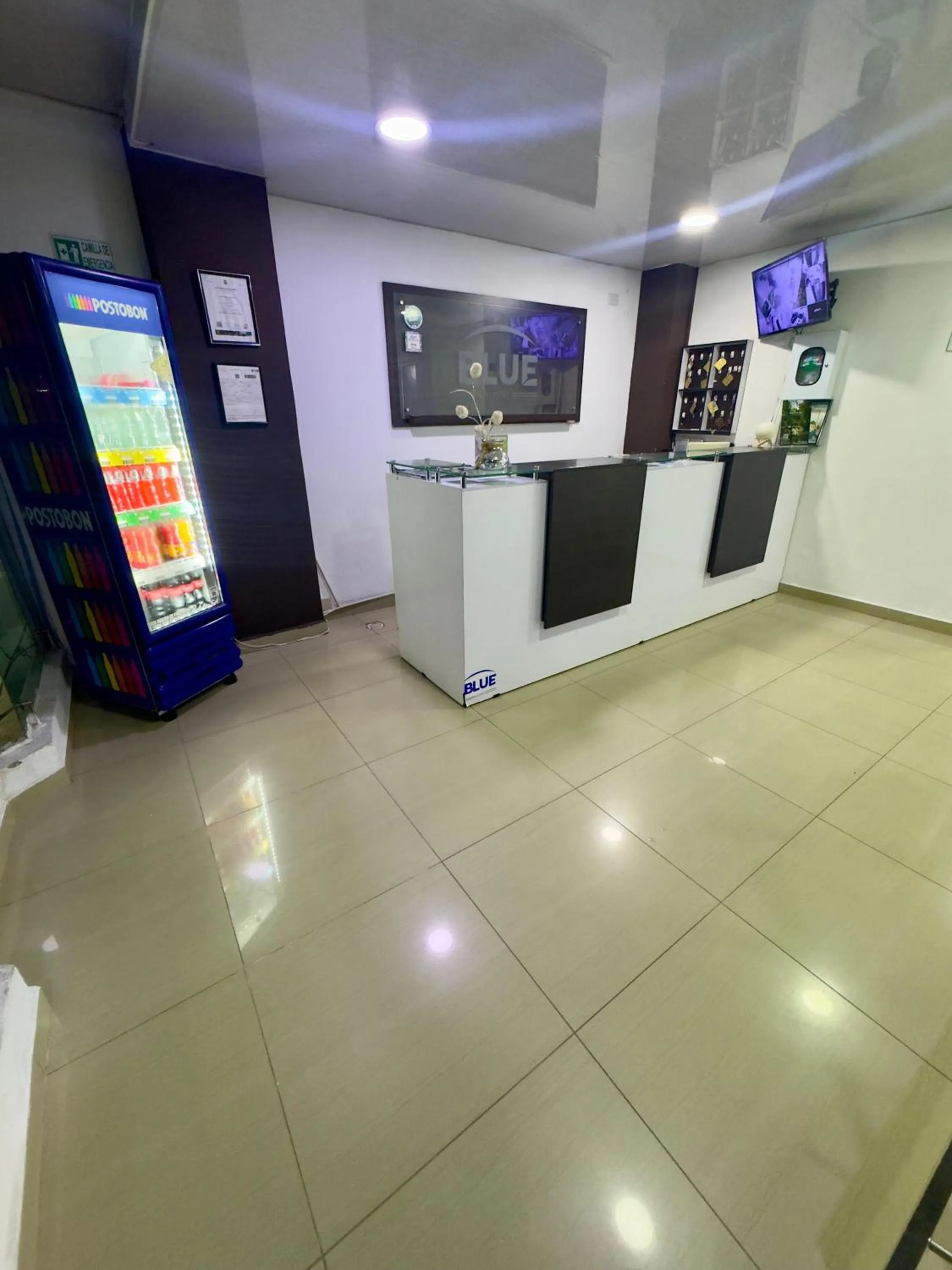 Lobby or reception in Hotel Blue