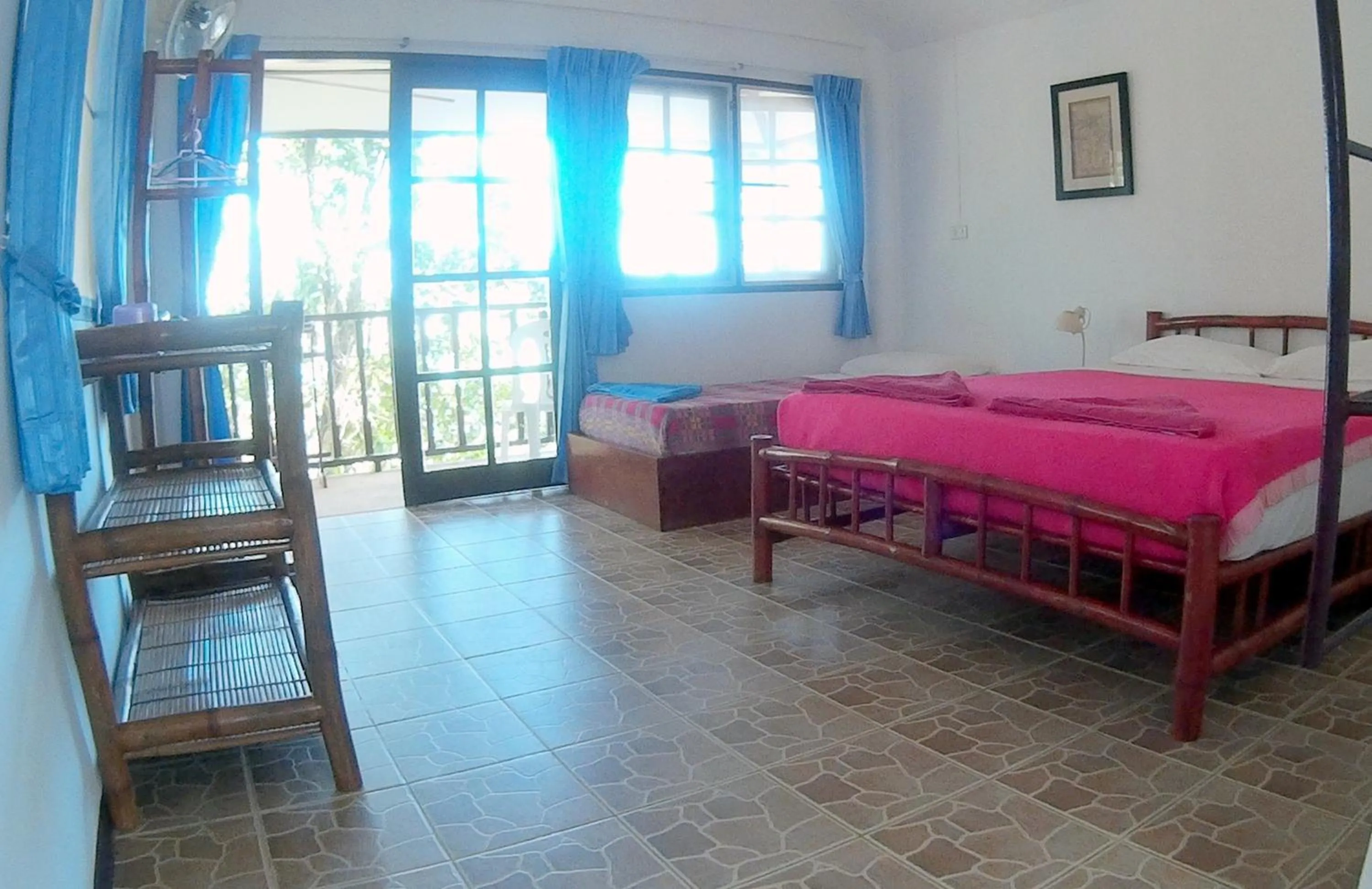 Photo of the whole room, Bed in Poseidon Bungalows