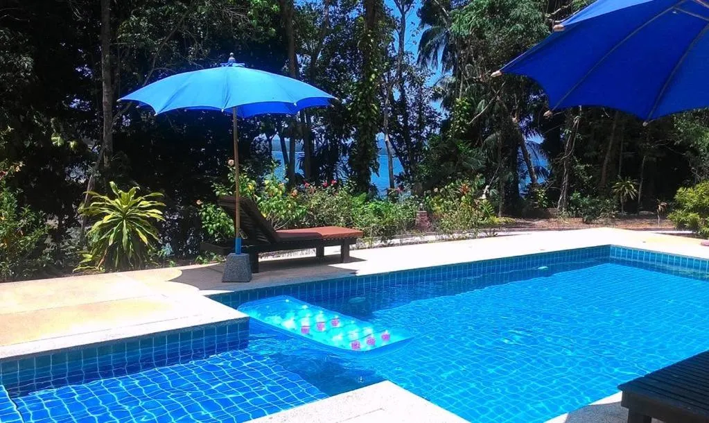 Pool view in Poseidon Bungalows