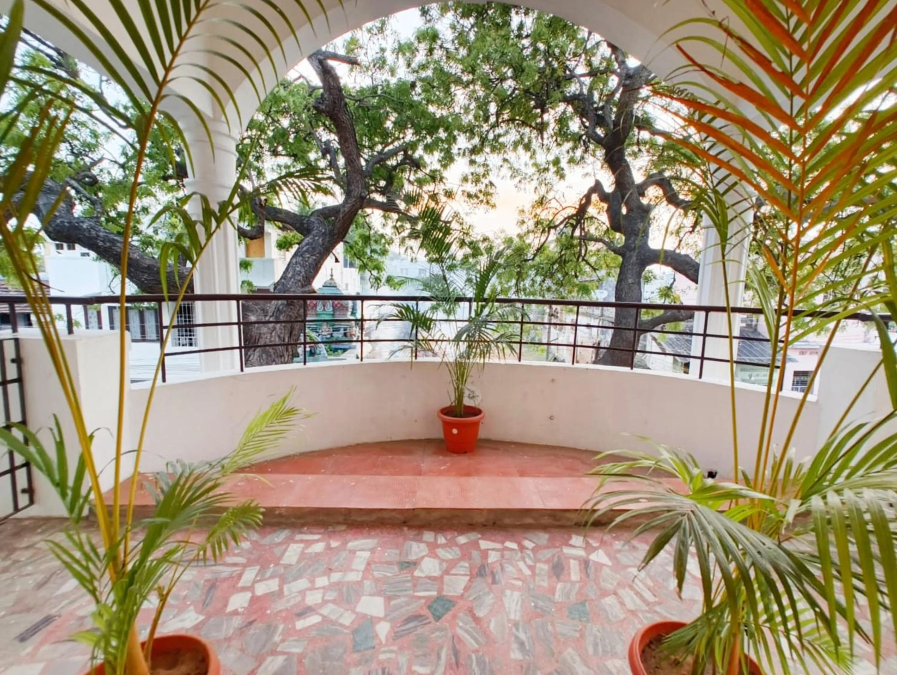 Balcony/Terrace in Hare Rama Hare Krishna - EESHA Hotel