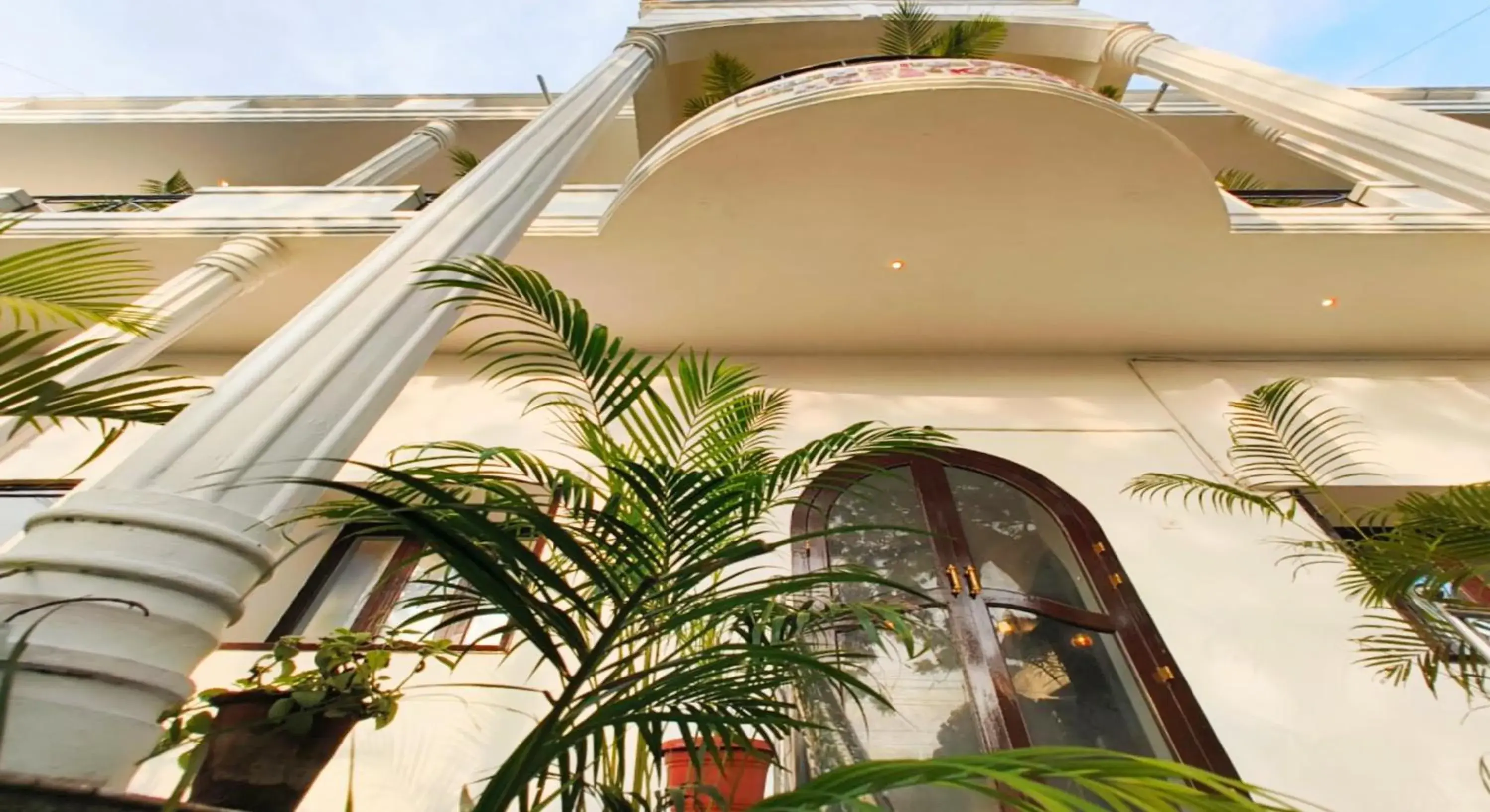 Facade/entrance in Hare Rama Hare Krishna - EESHA Hotel Facade/entrance in Hare Rama Hare Krishna - EESHA Hotel