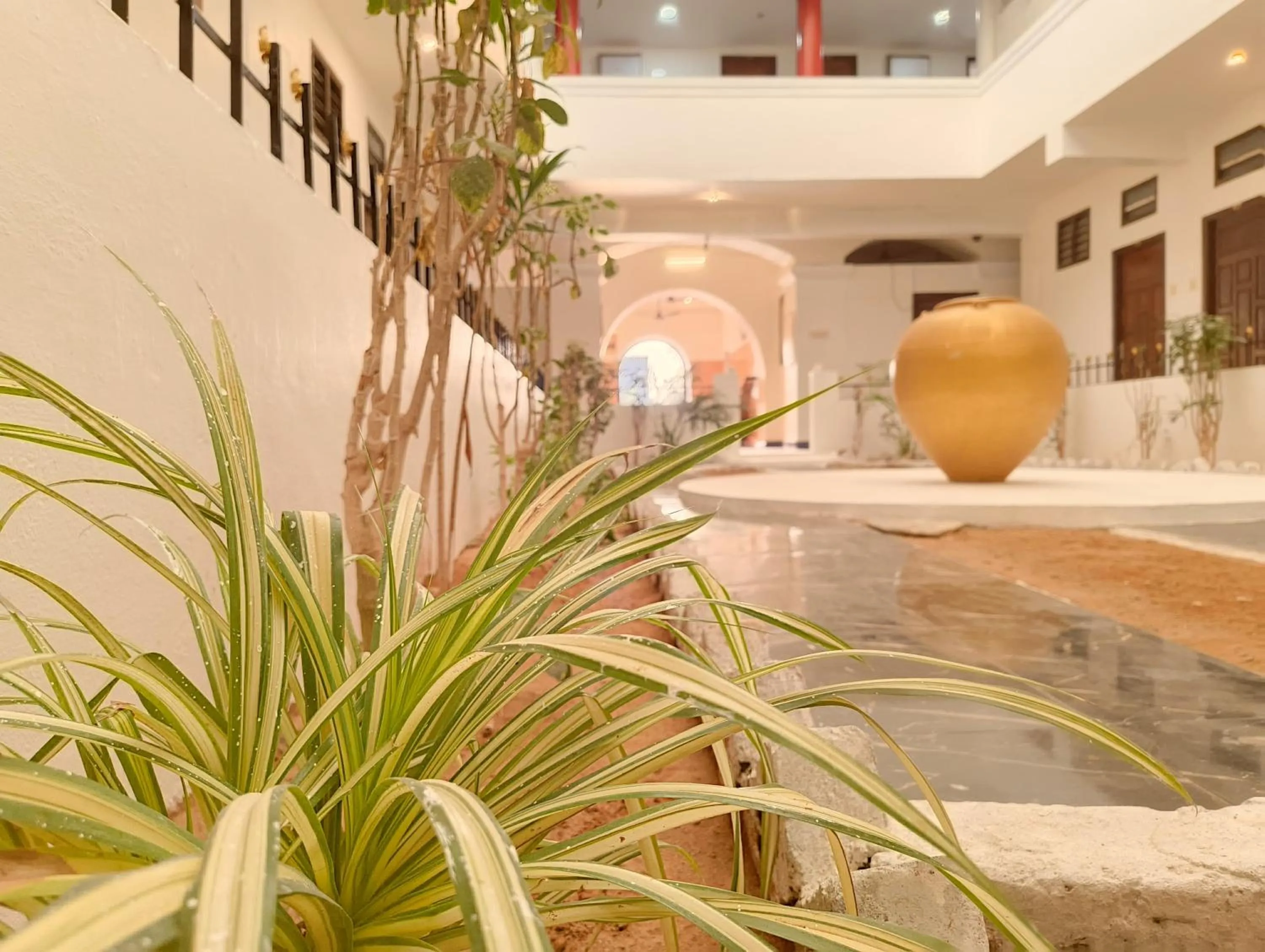 Inner courtyard view in Hare Rama Hare Krishna - EESHA Hotel