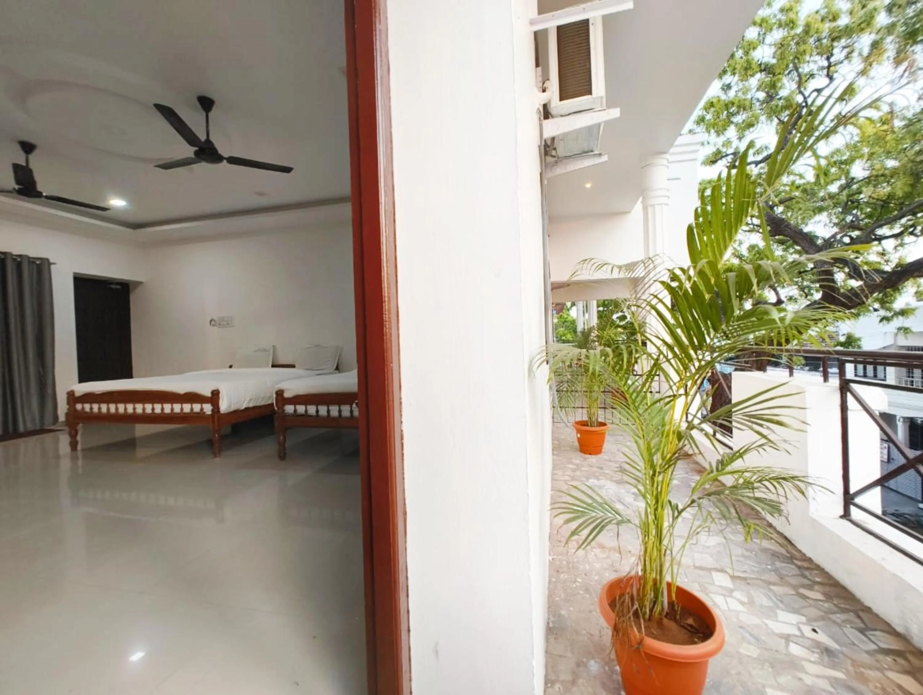 Balcony/Terrace in Hare Rama Hare Krishna - EESHA Hotel