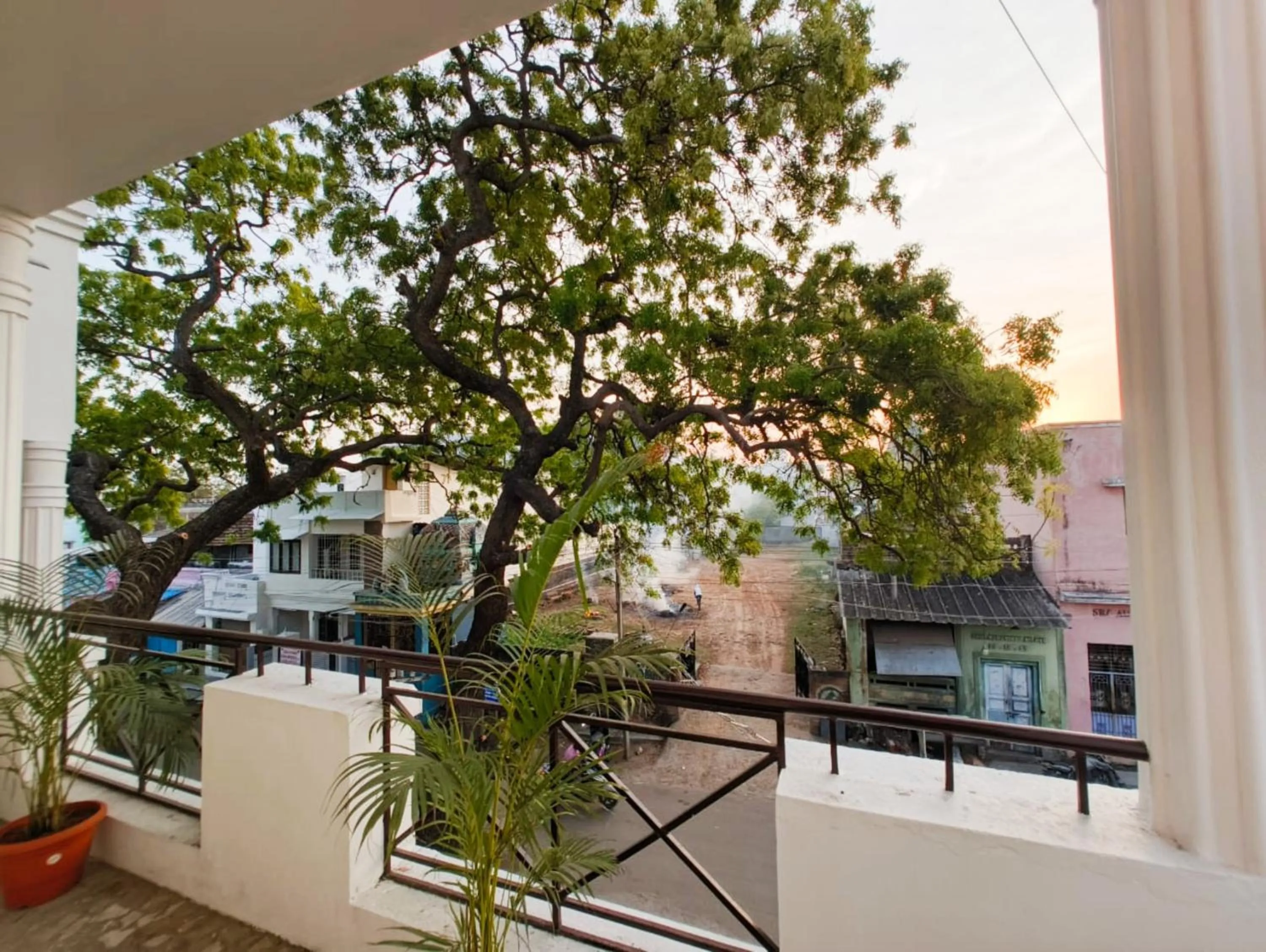 Balcony/Terrace in Hare Rama Hare Krishna - EESHA Hotel