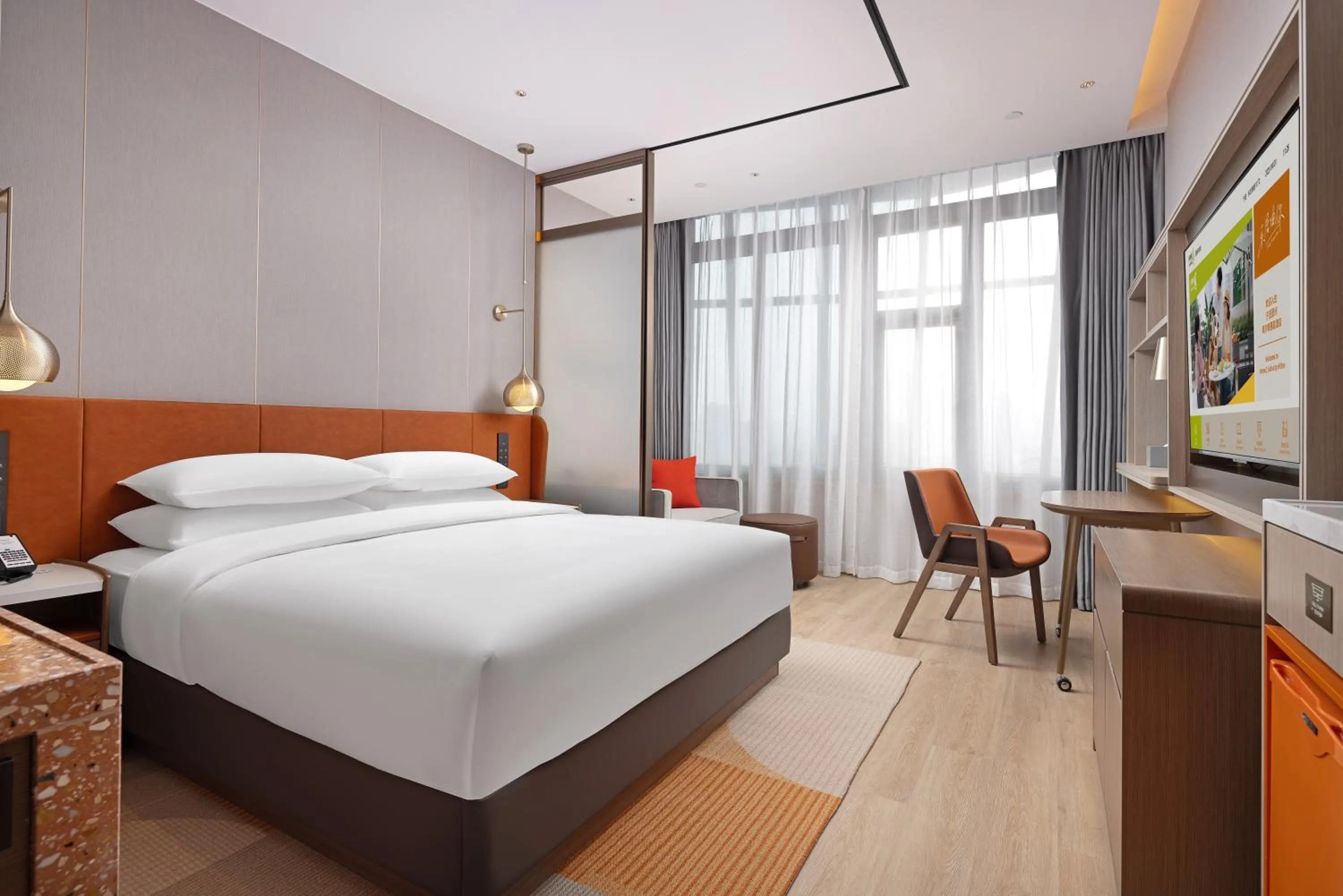 Bedroom in Home2 Suite by Hilton Ningbo Yinzhou