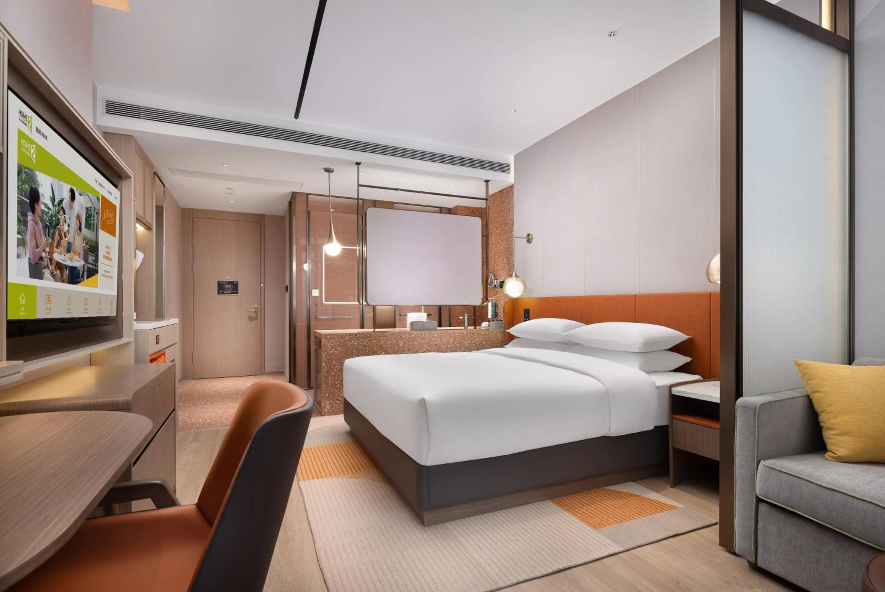 Bedroom in Home2 Suite by Hilton Ningbo Yinzhou