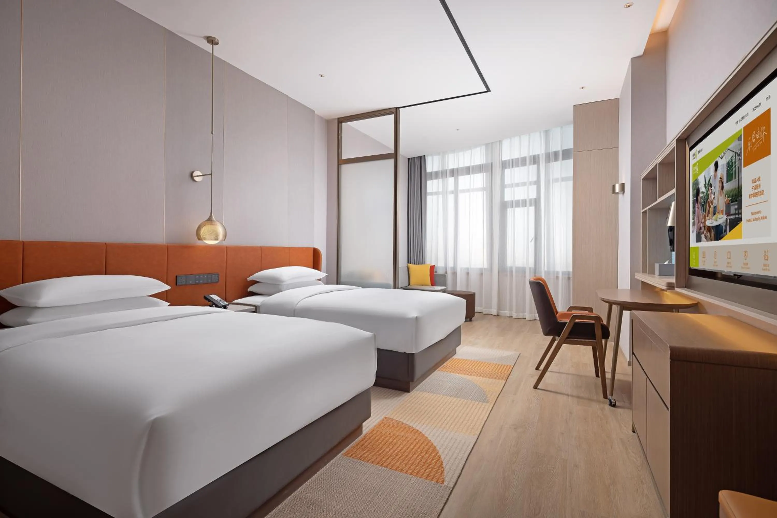 Bedroom in Home2 Suite by Hilton Ningbo Yinzhou