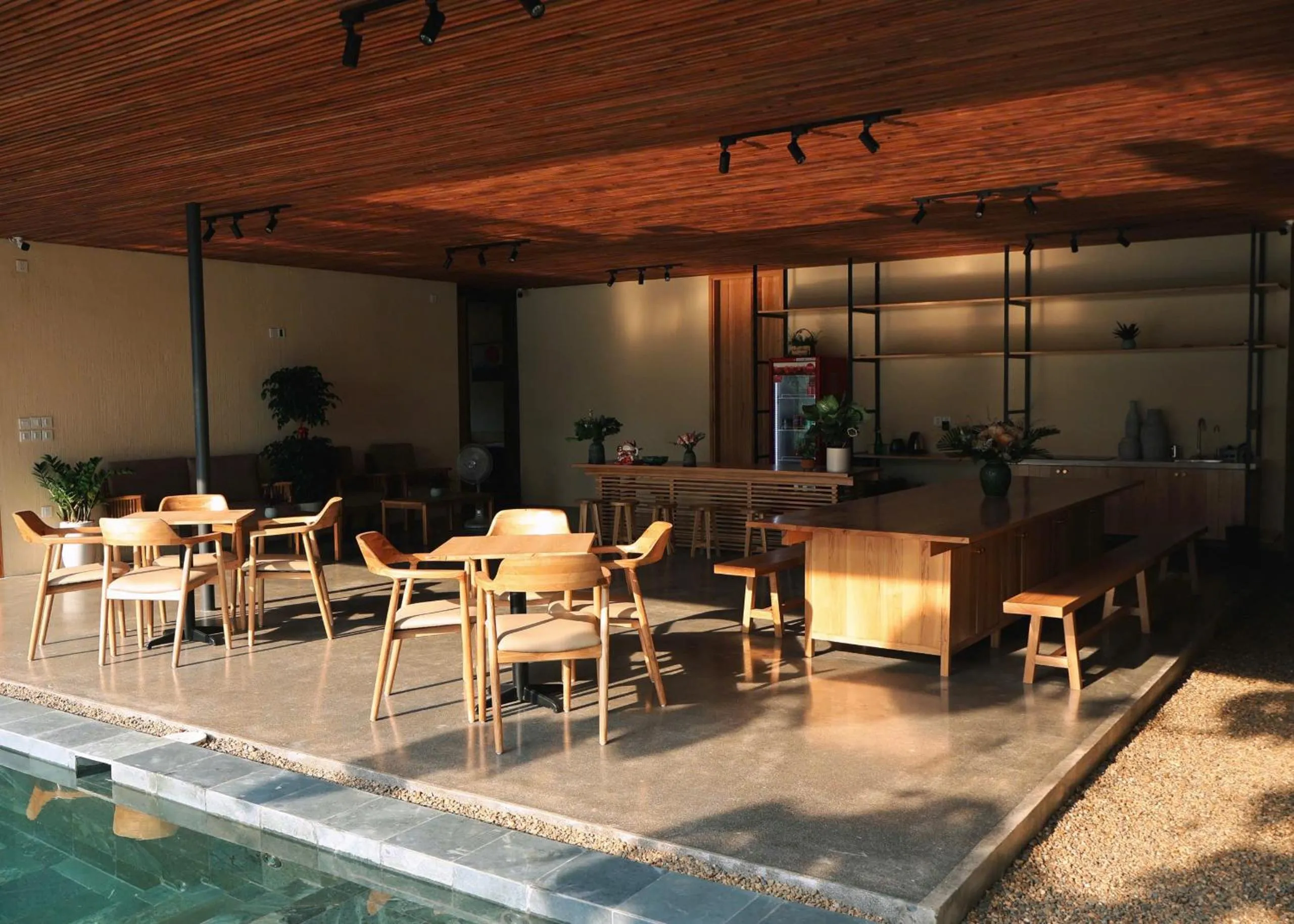 Lobby or reception in Vả Riverside Retreat