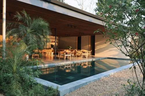 Swimming pool in Vả Riverside Retreat