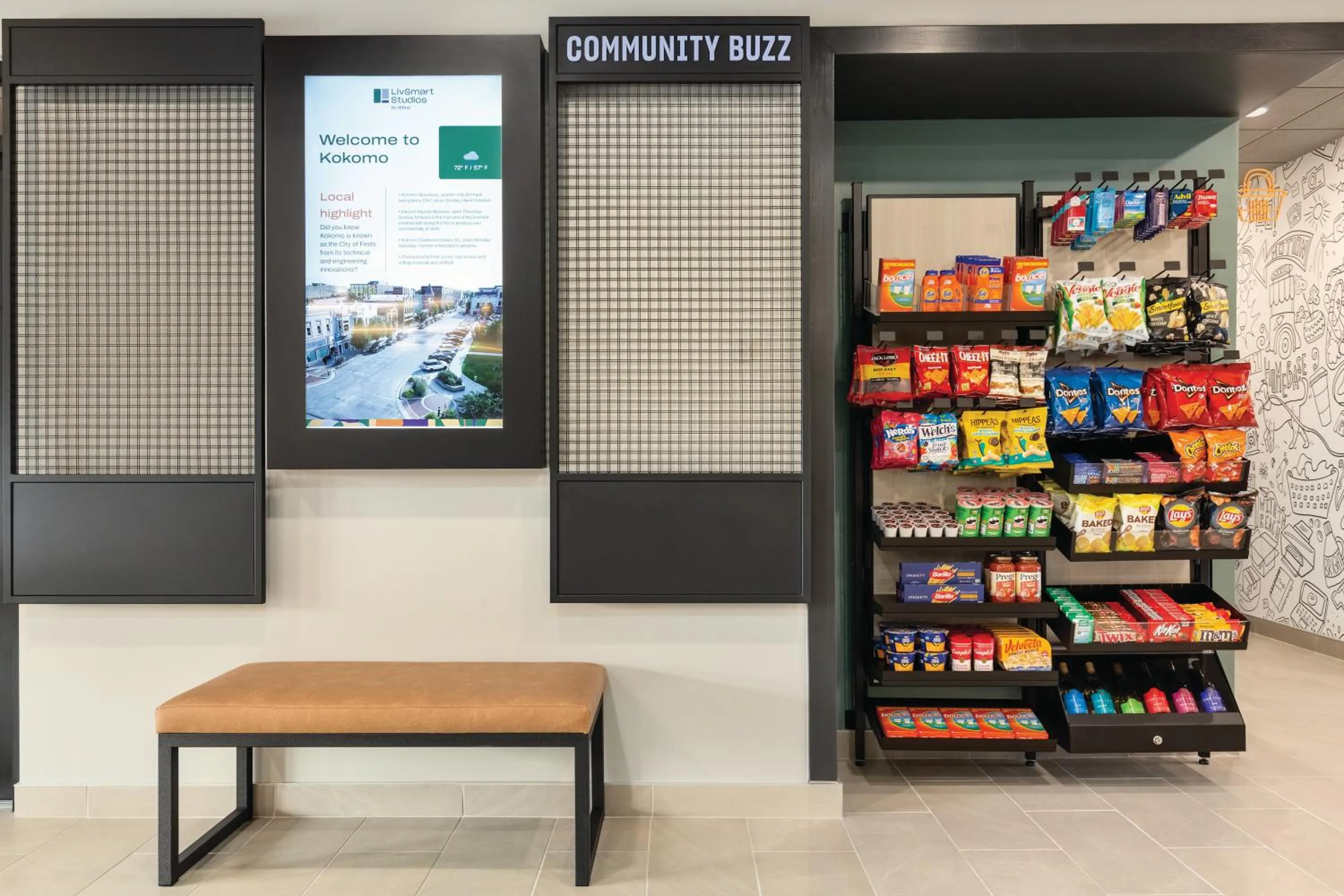 On site in LivSmart Studios By Hilton Kokomo