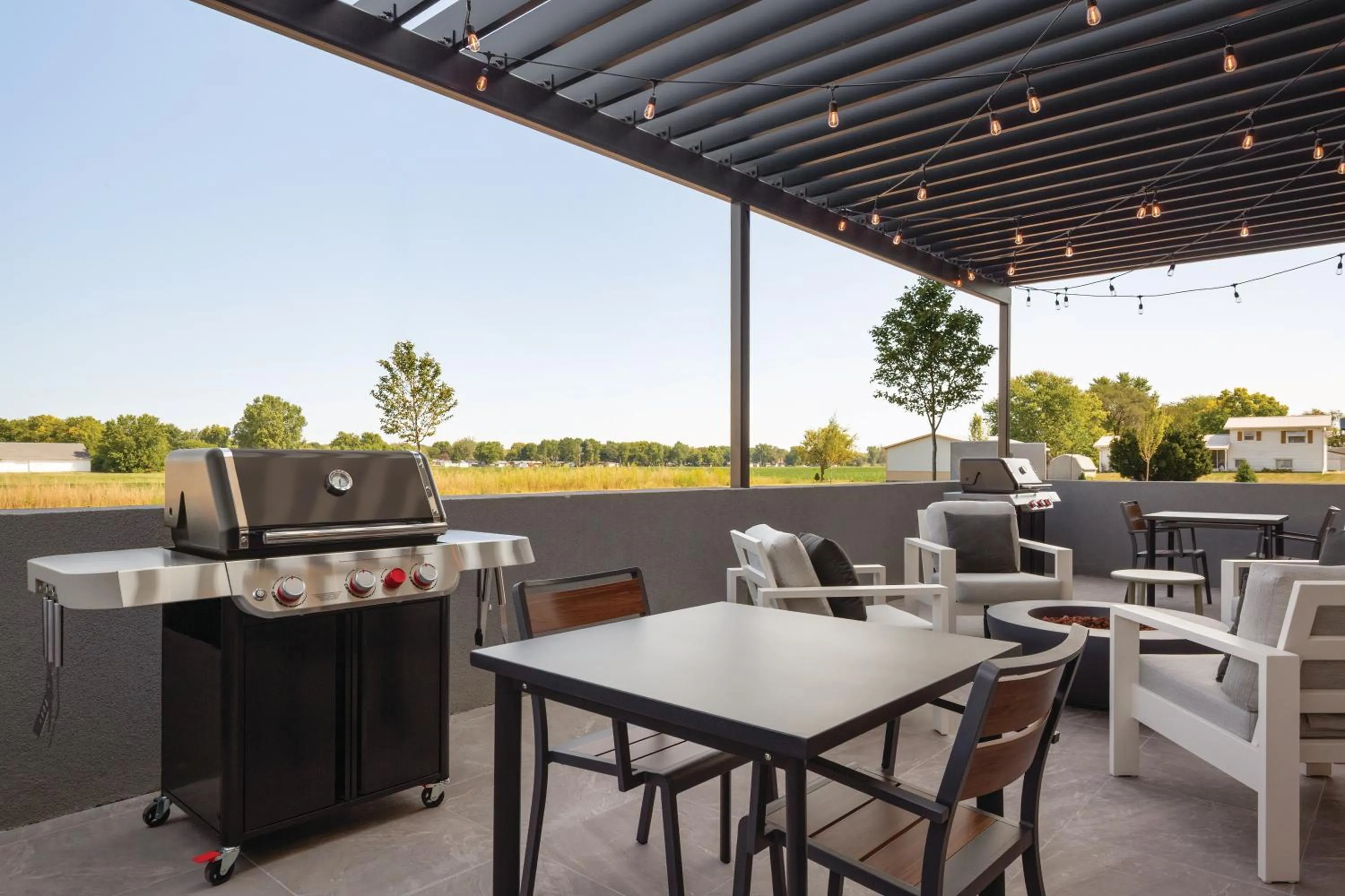 Patio in LivSmart Studios By Hilton Kokomo