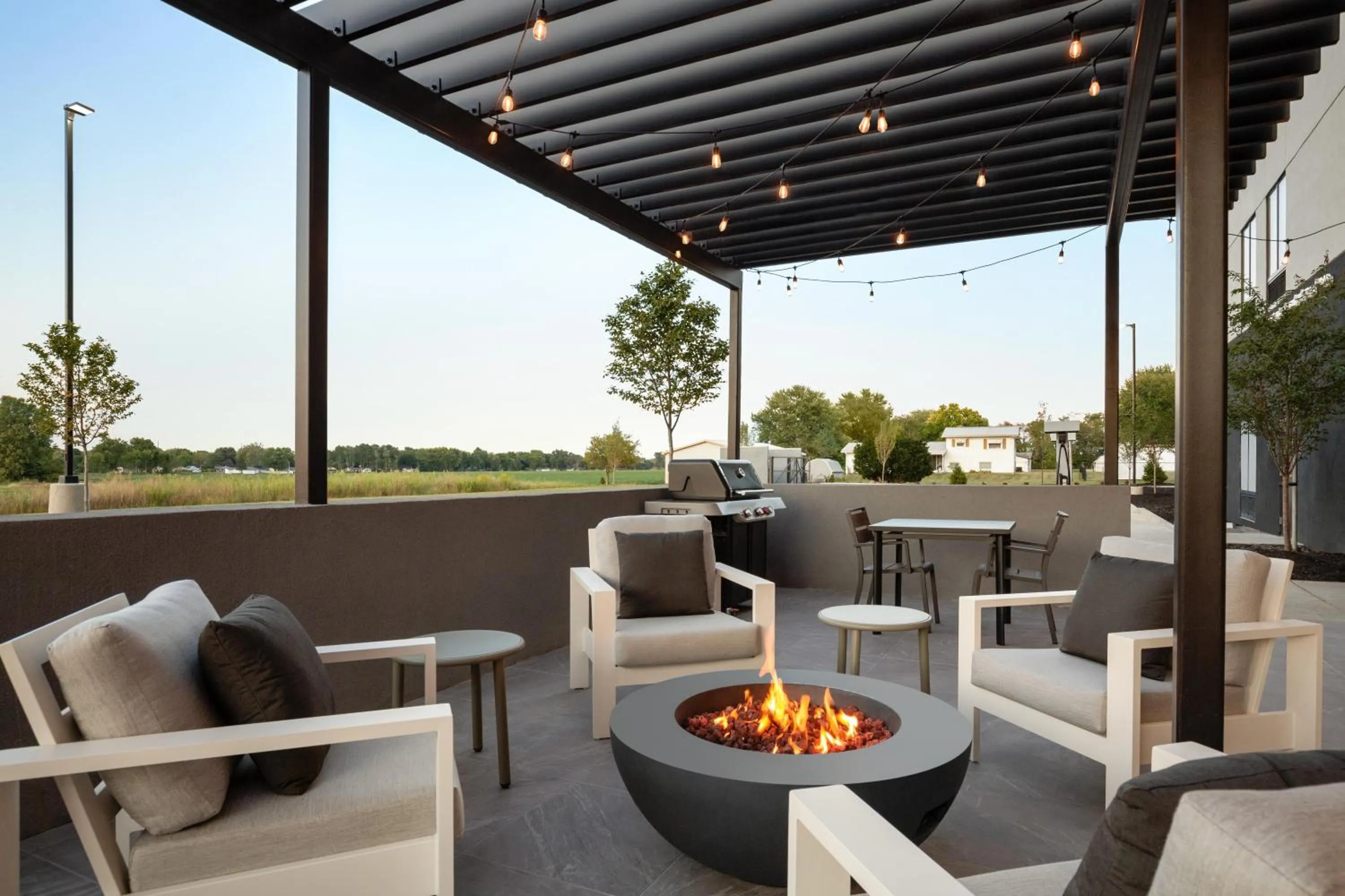 Patio in LivSmart Studios By Hilton Kokomo