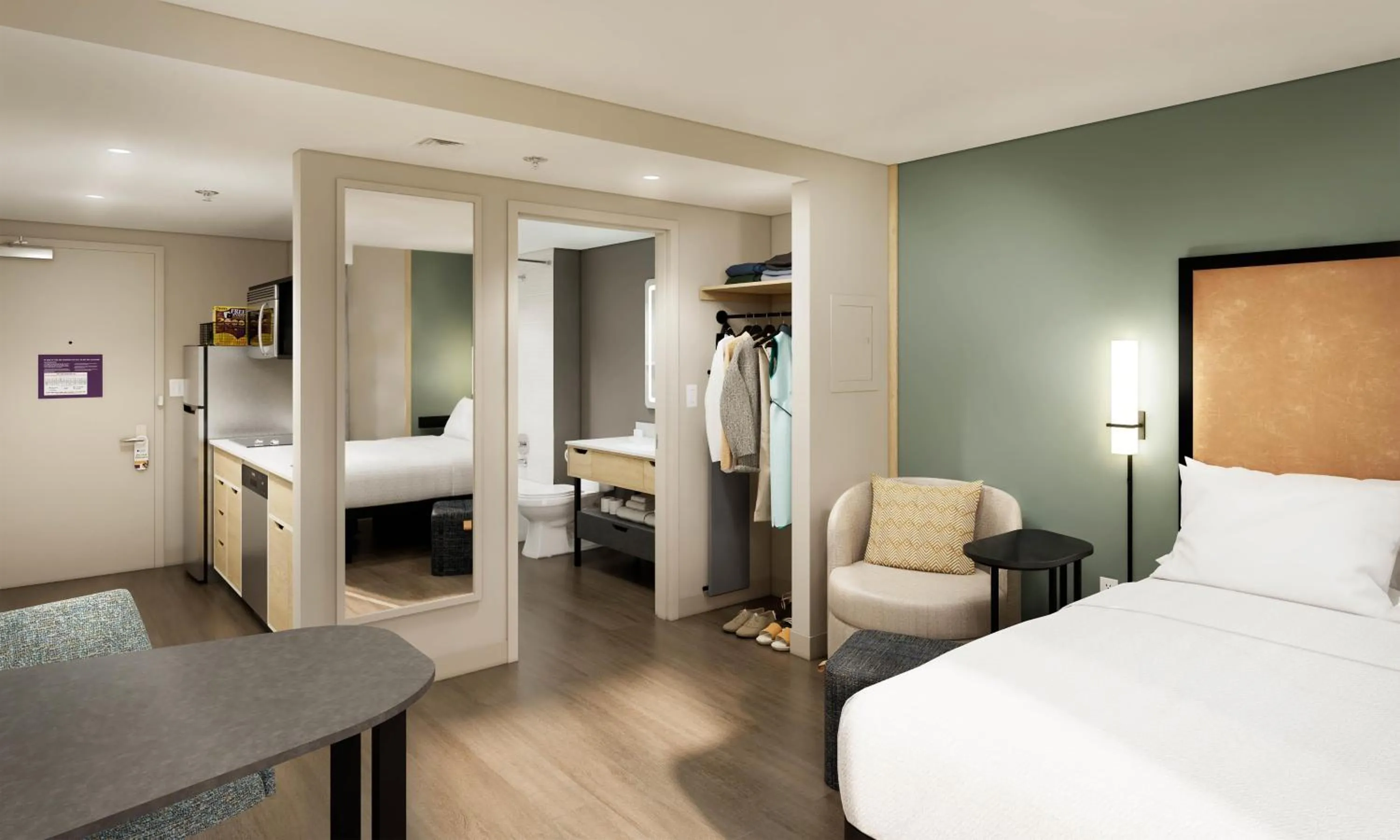 Bed in LivSmart Studios By Hilton Kokomo